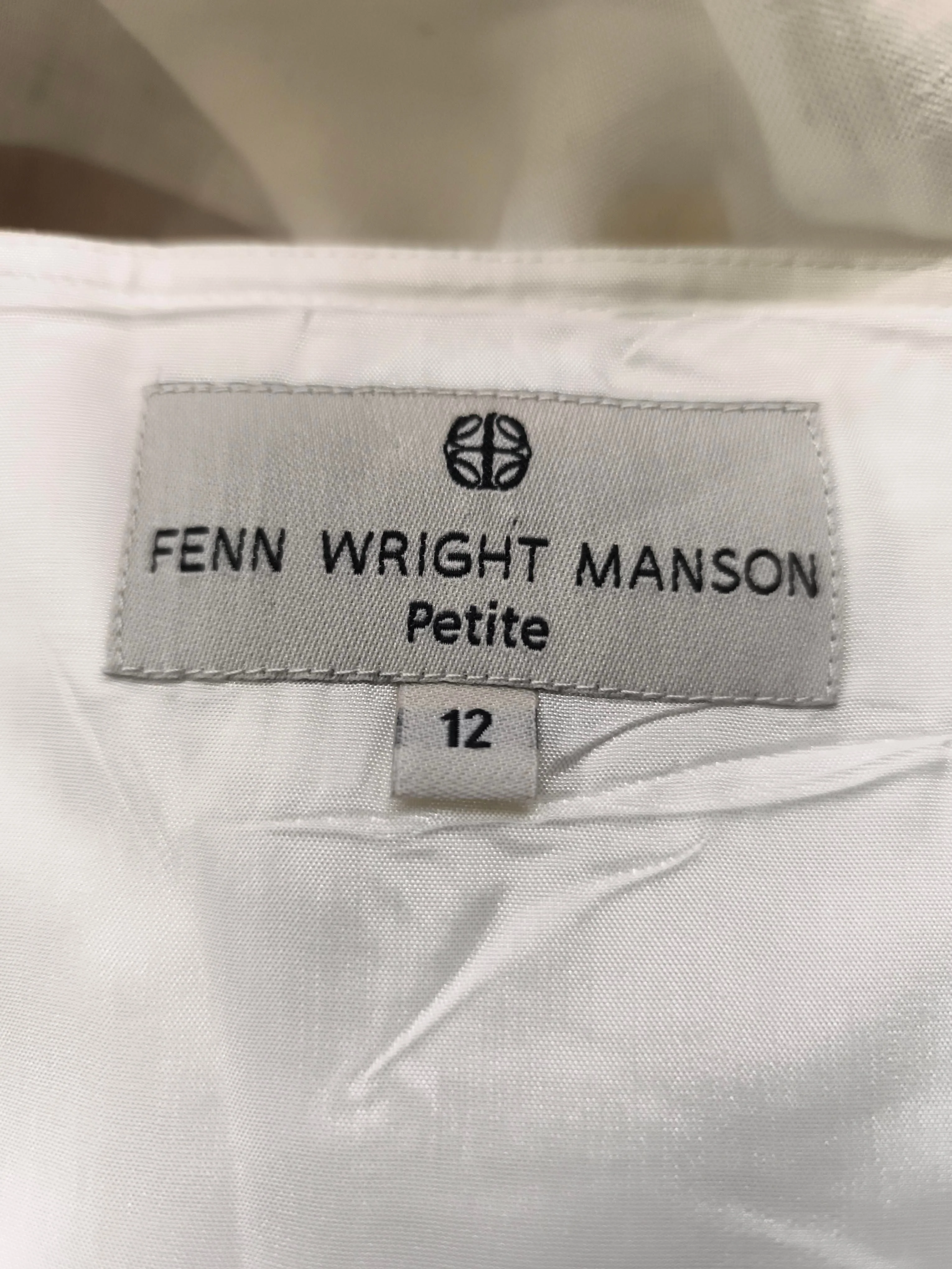 FWM (Fenn Wright Manson) A-Line Mini Dress UK12 in Cream - Image 5