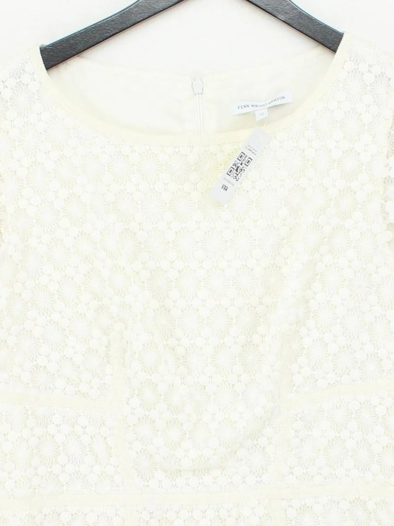 FWM (Fenn Wright Manson) Bodycon Mini Dress UK12 in White - Image 3