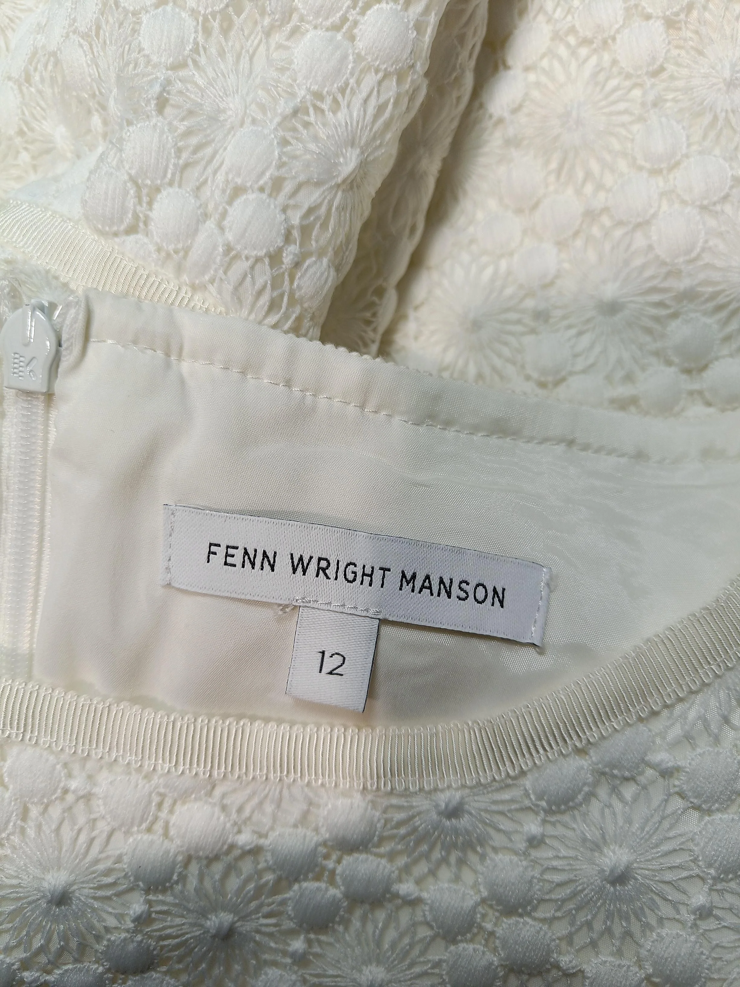 FWM (Fenn Wright Manson) Bodycon Mini Dress UK12 in White - Image 5