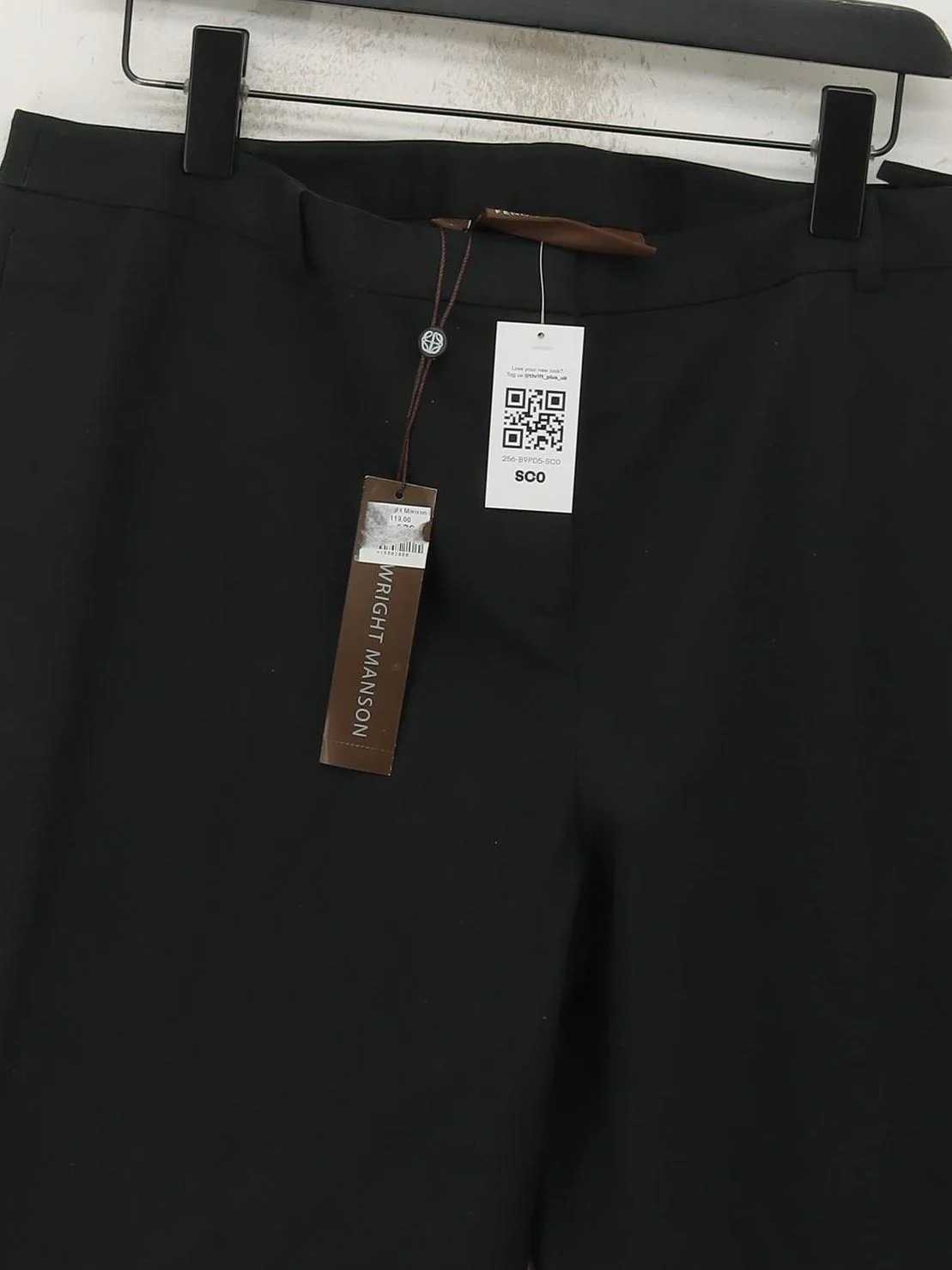 FWM (Fenn Wright Manson) Men's Trousers XL Black Cotton New with tags - Image 3