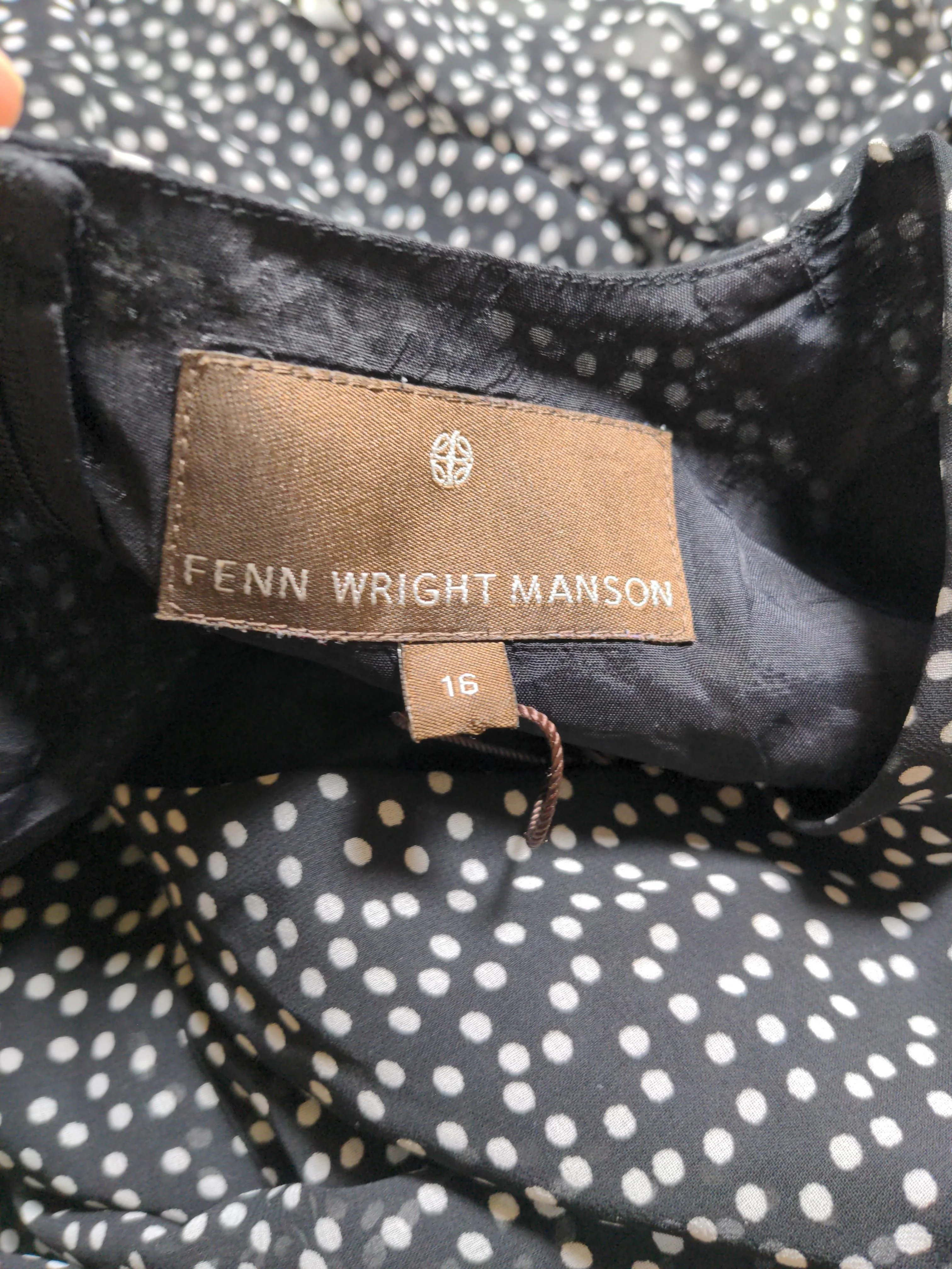 FWM (Fenn Wright Manson) Shirt Mini Dress UK16 in Black - Image 5