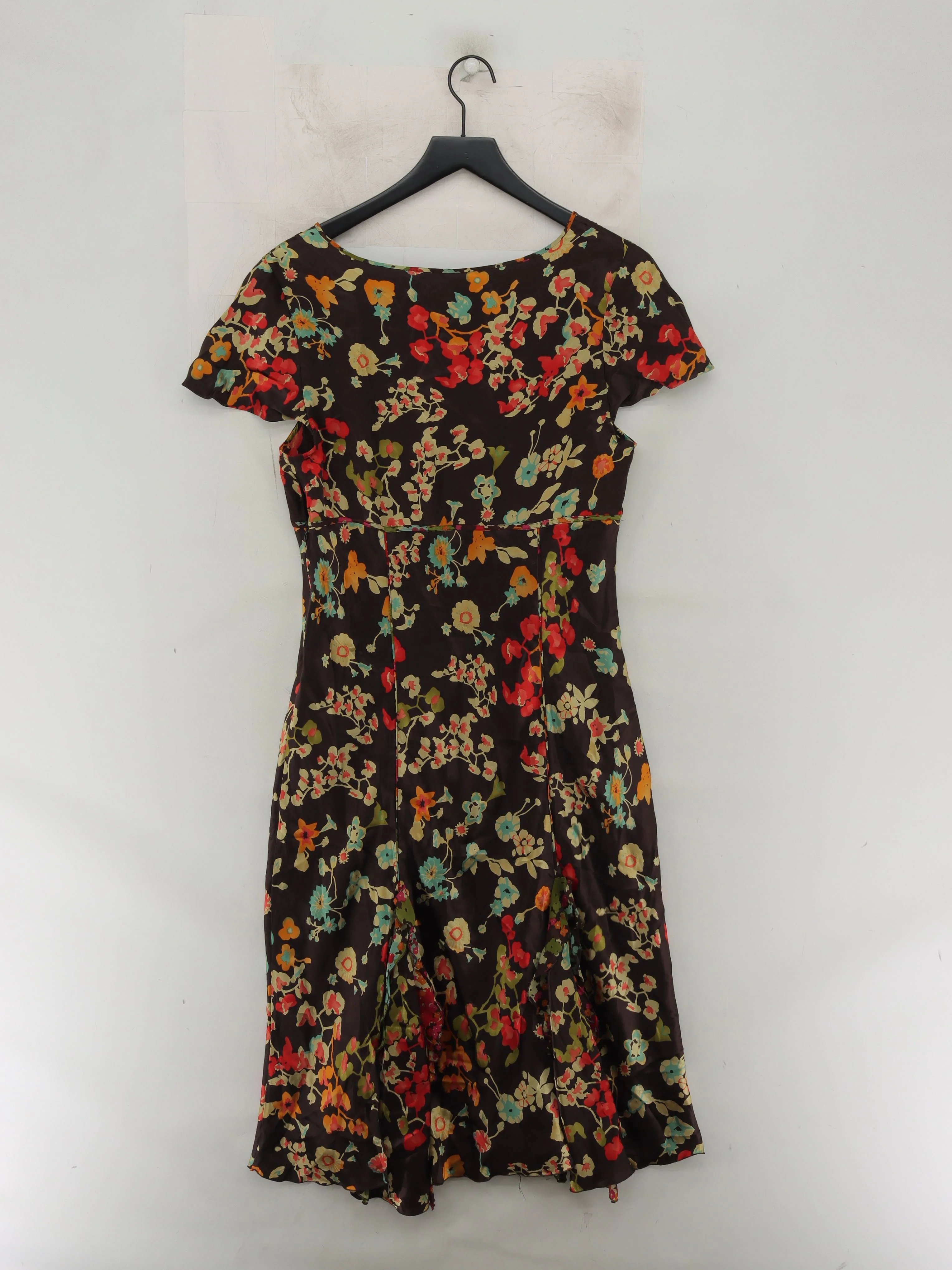 FWM (Fenn Wright Manson) Skater Mini Dress UK16 in Brown - Image 2