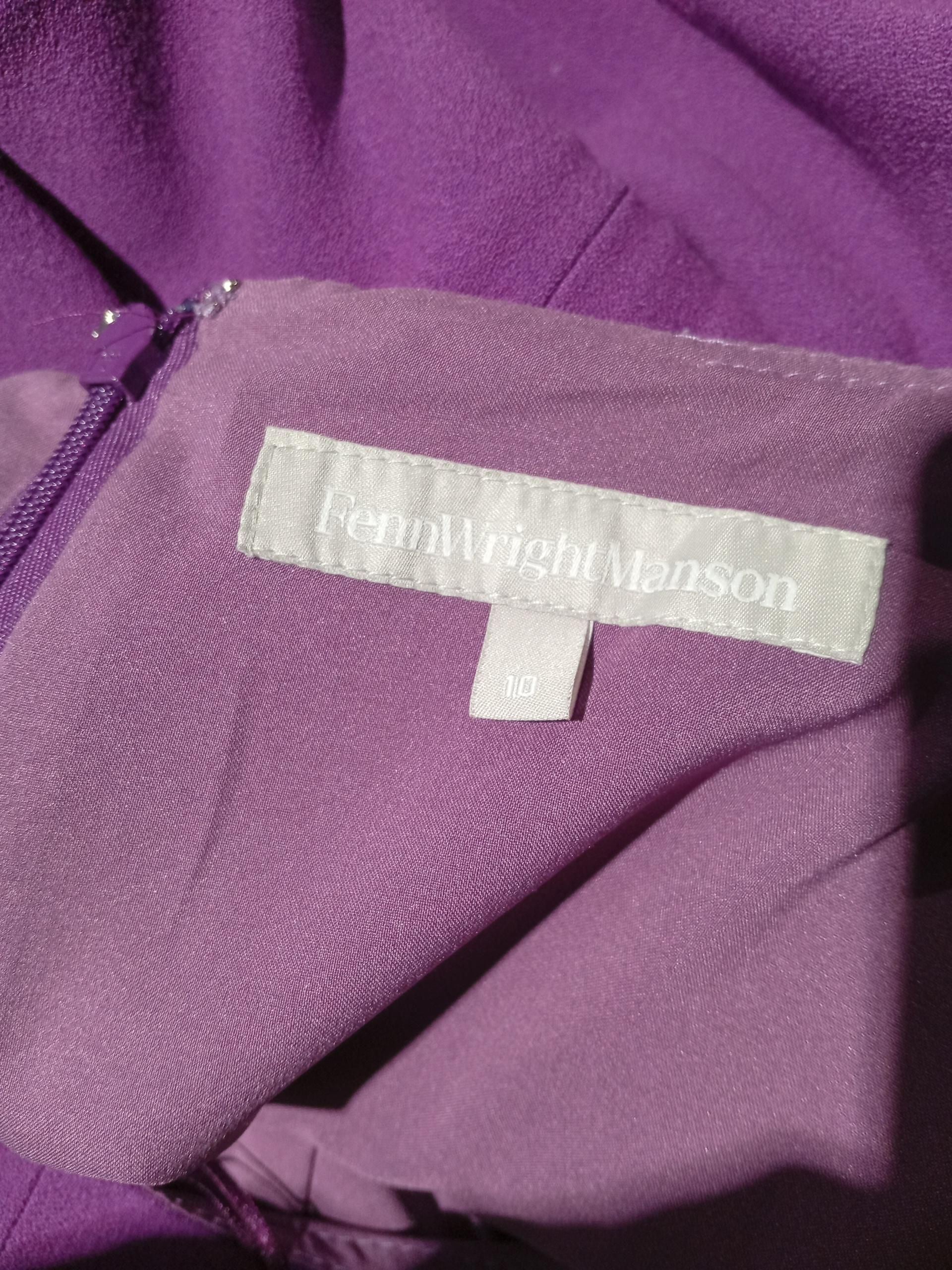 FWM (Fenn Wright Manson) T-Shirt Mini Dress UK10 in Purple - Image 5