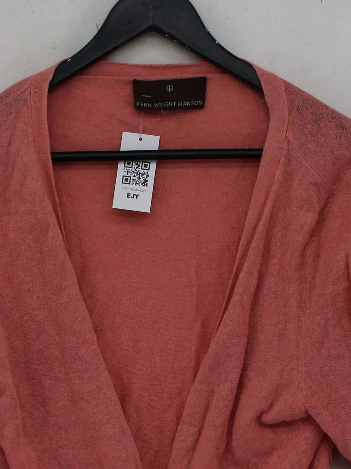 FWM (Fenn Wright Manson) Women's Cardigan S Pink Linen - Image 3