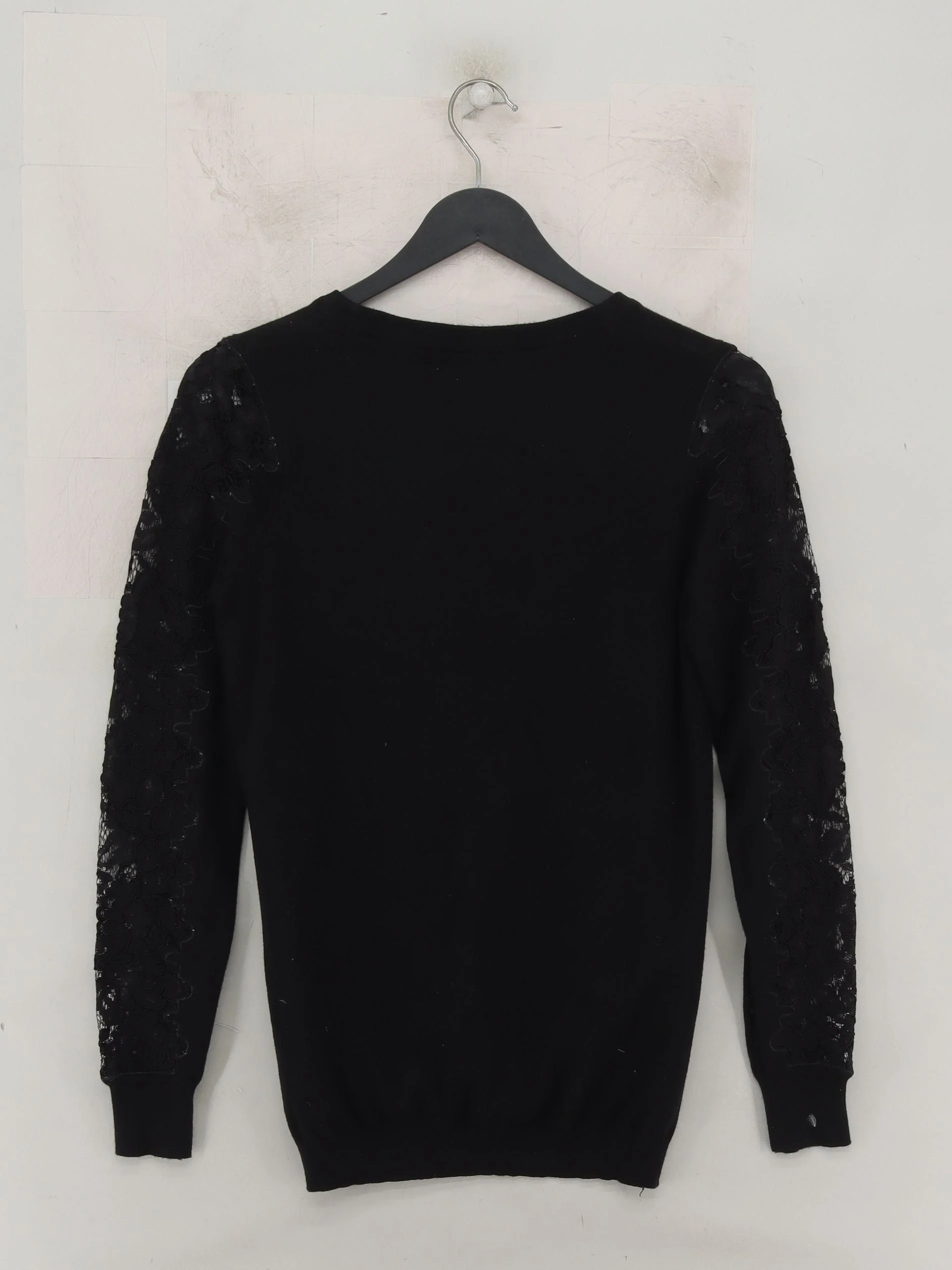 FWM (Fenn Wright Manson) Women's Jumper UK 8 Black Viscose - Image 2