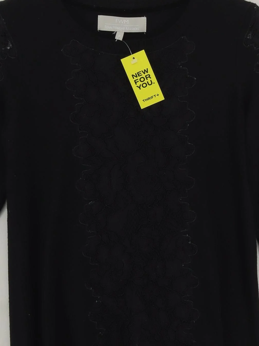 FWM (Fenn Wright Manson) Women's Jumper UK 8 Black Viscose - Image 3