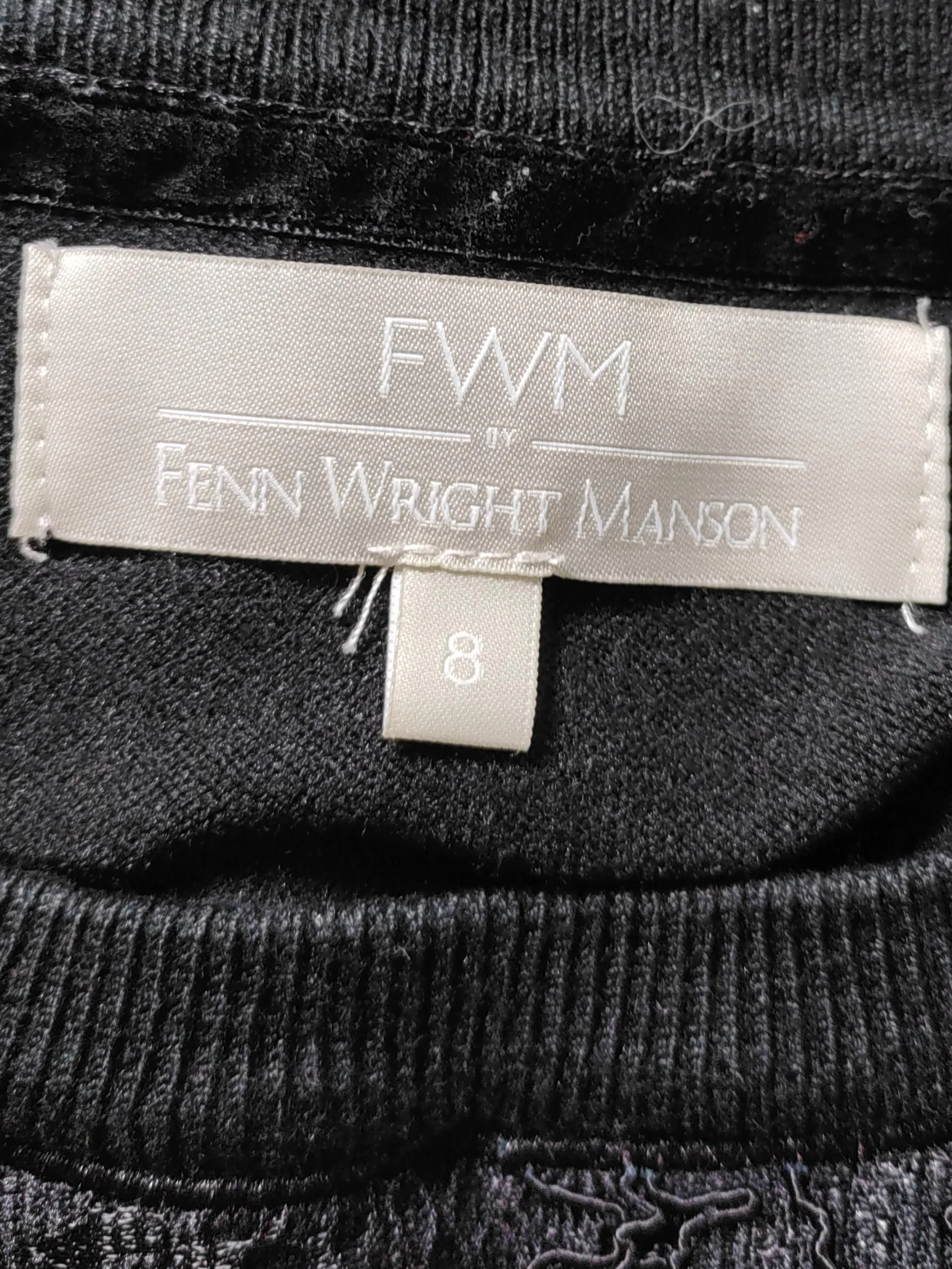 FWM (Fenn Wright Manson) Women's Jumper UK 8 Black Viscose - Image 5