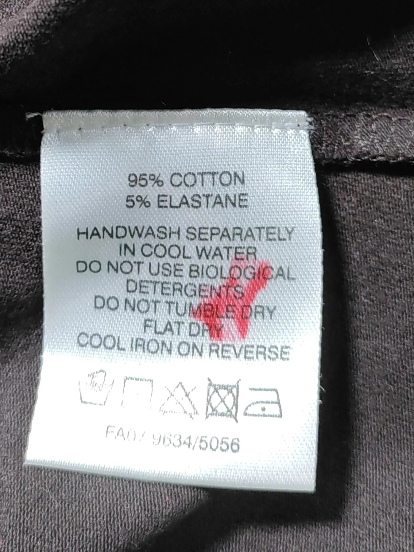 FWM (Fenn Wright Manson) Women's T-Shirt UK 10 Brown Cotton with Elastane Basic - Image 6
