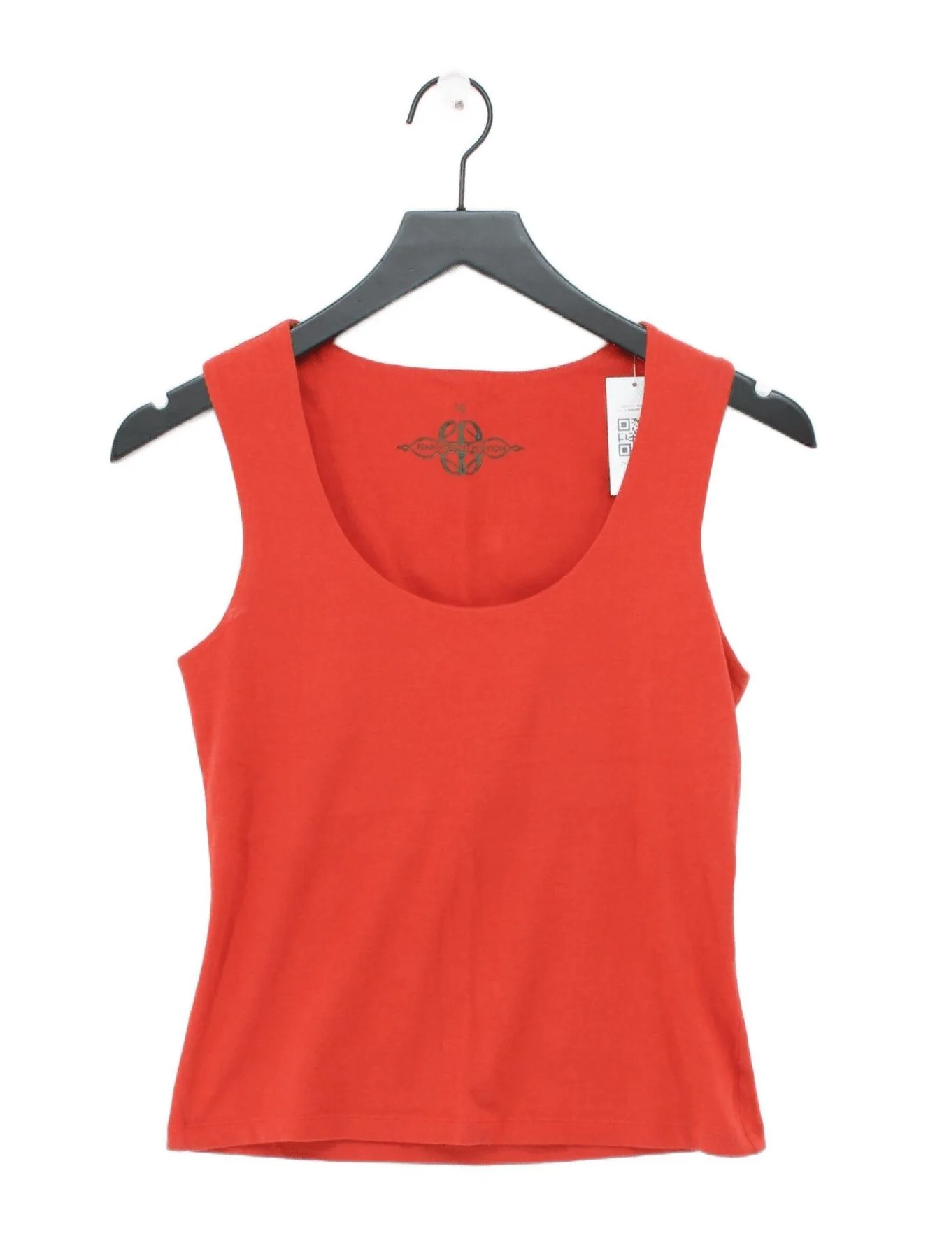 FWM (Fenn Wright Manson) Women's T-Shirt UK 10 Red Cotton with Elastane Basic