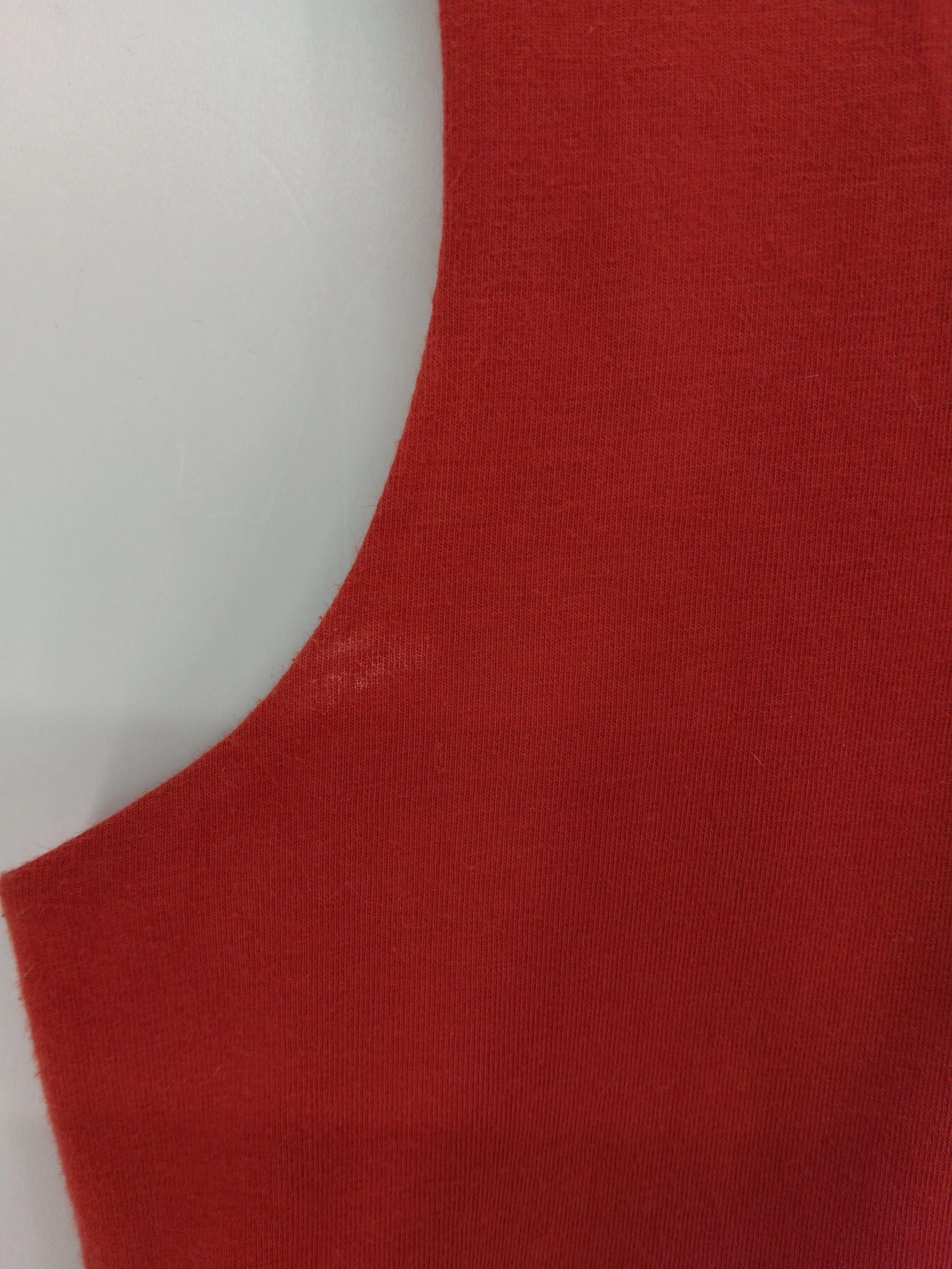 FWM (Fenn Wright Manson) Women's T-Shirt UK 10 Red Cotton with Elastane Basic - Image 5