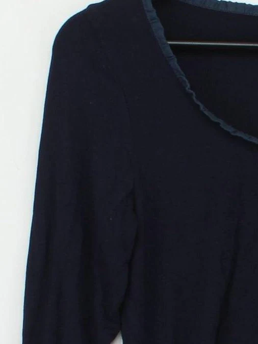FWM (Fenn Wright Manson) Women's Top UK 10 Blue Viscose - Image 4