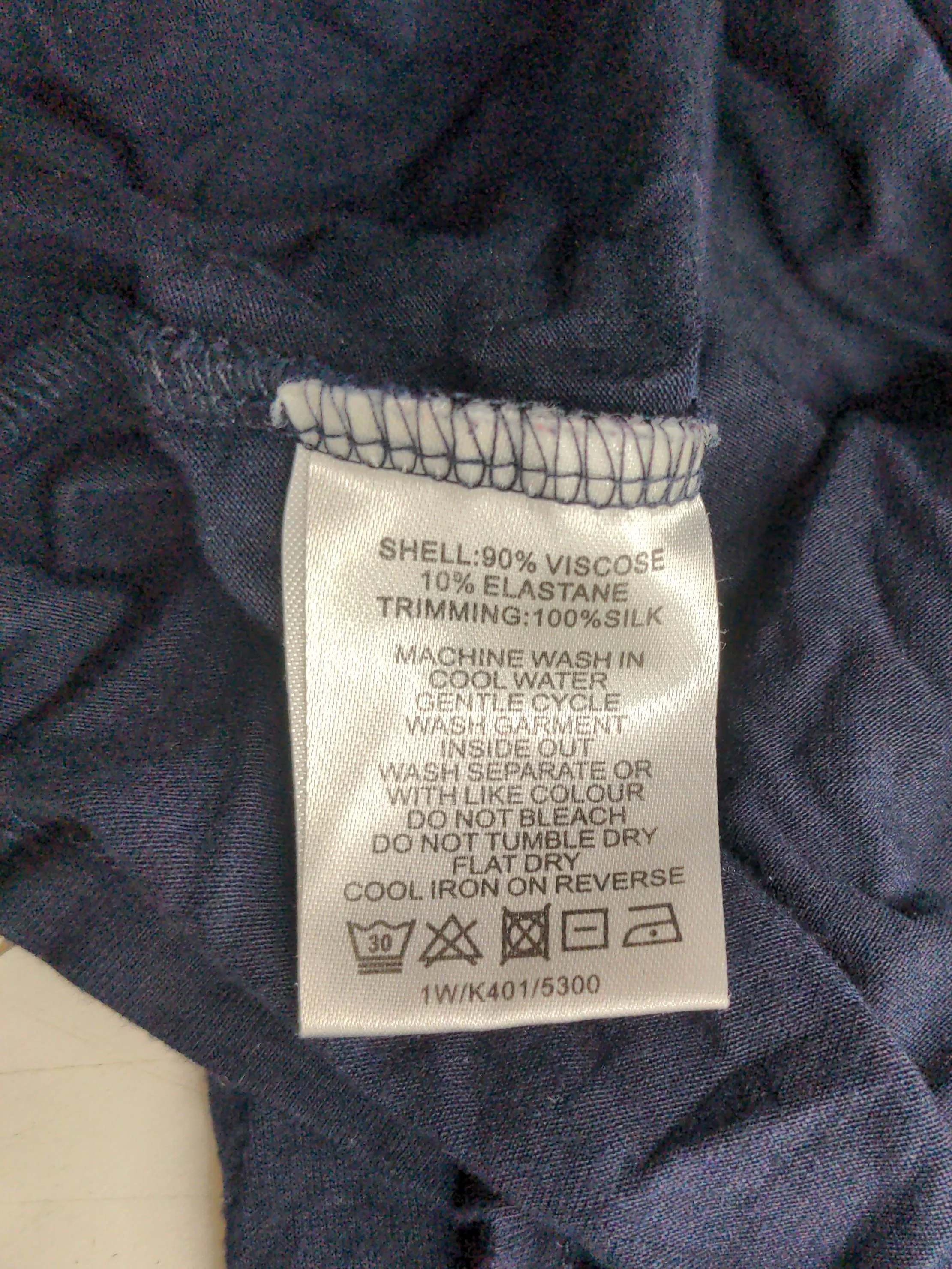 FWM (Fenn Wright Manson) Women's Top UK 10 Blue Viscose - Image 6