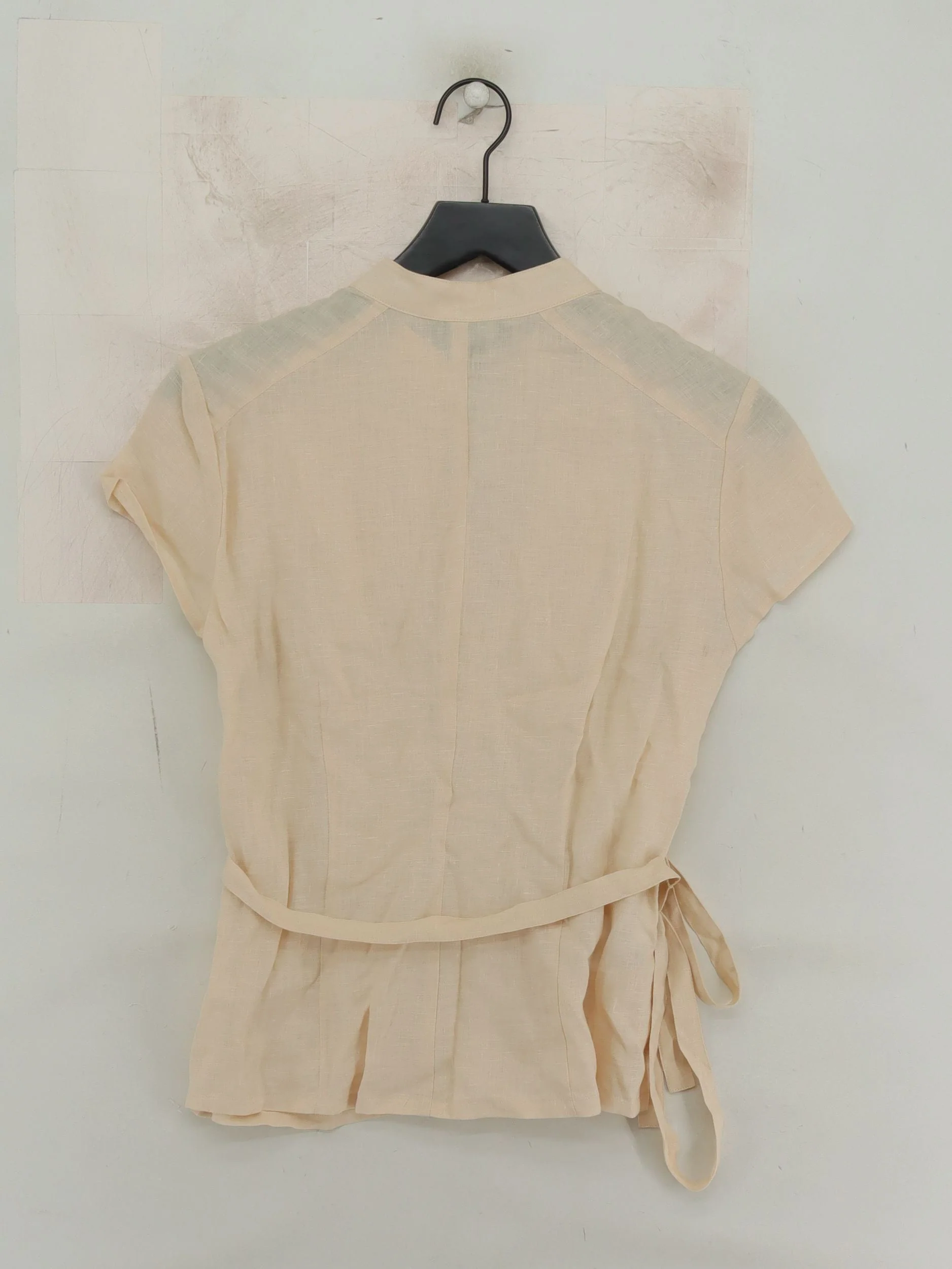 FWM (Fenn Wright Manson) Women's Top UK 12 Cream 100% Linen Basic - Image 2
