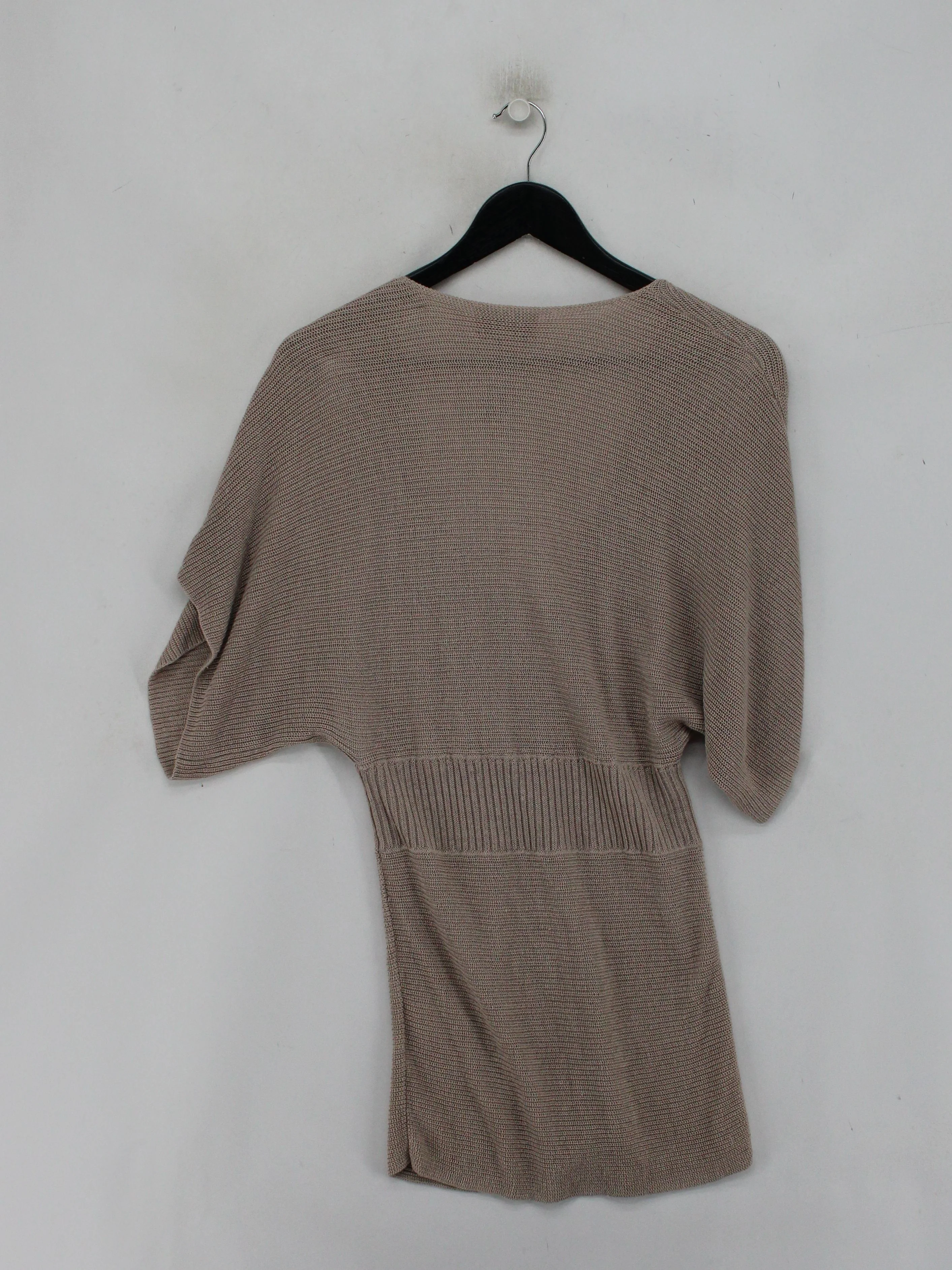 FWM (Fenn Wright Manson) Women's Top UK 12 Tan Linen with Polyester Tunic - Image 2