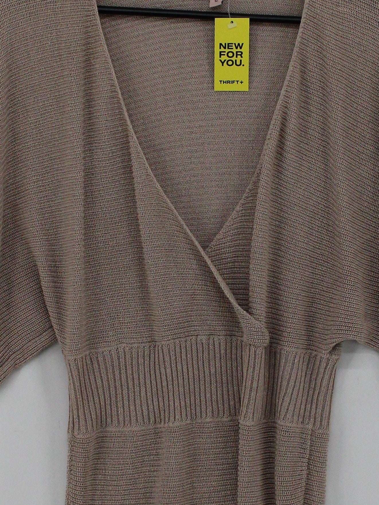 FWM (Fenn Wright Manson) Women's Top UK 12 Tan Linen with Polyester Tunic - Image 3