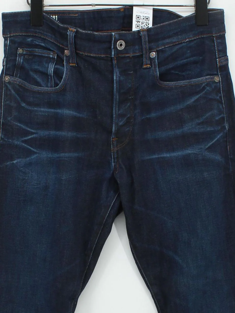 G-Star Raw Men's Jeans W 32 in Blue Cotton with Polyester, Elastane Straight - Image 3