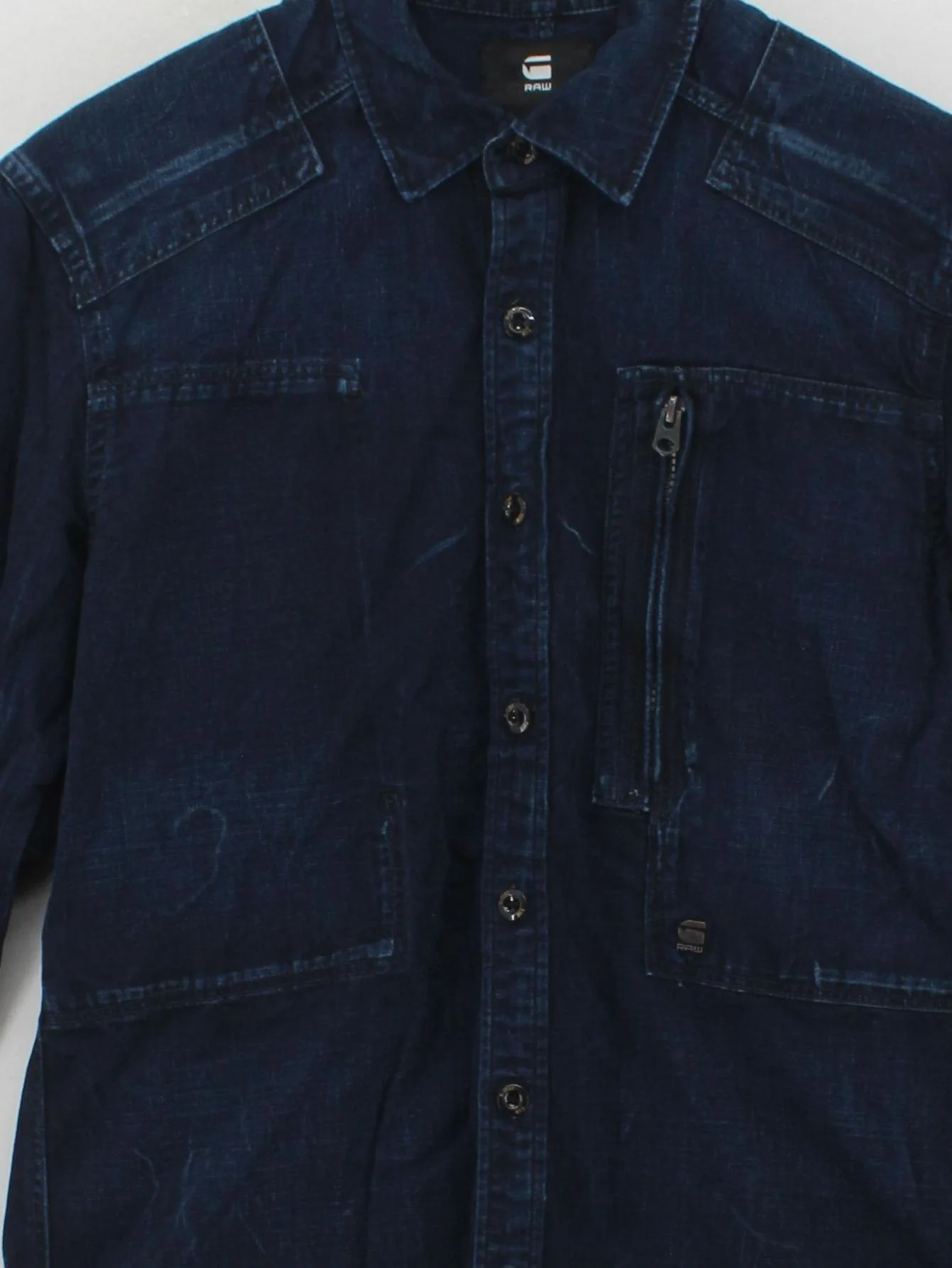 G-Star Raw Men's Shirt M Blue 100% Cotton Basic - Image 3