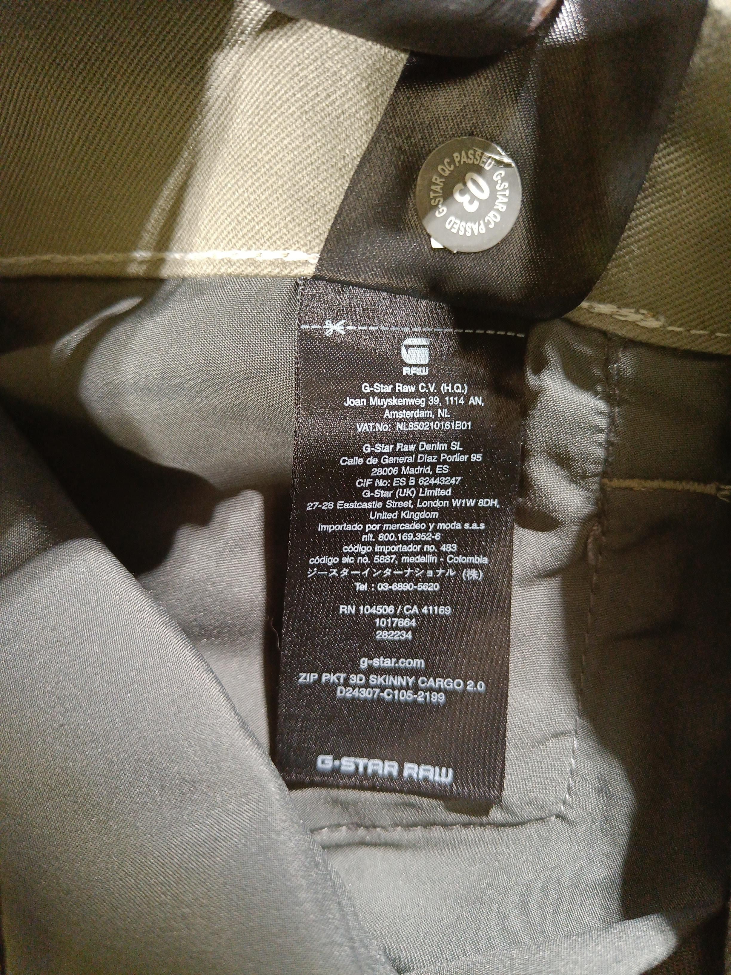 G-Star Raw Men's Trousers M Green 100% Cotton Tapered Cargo - Image 6