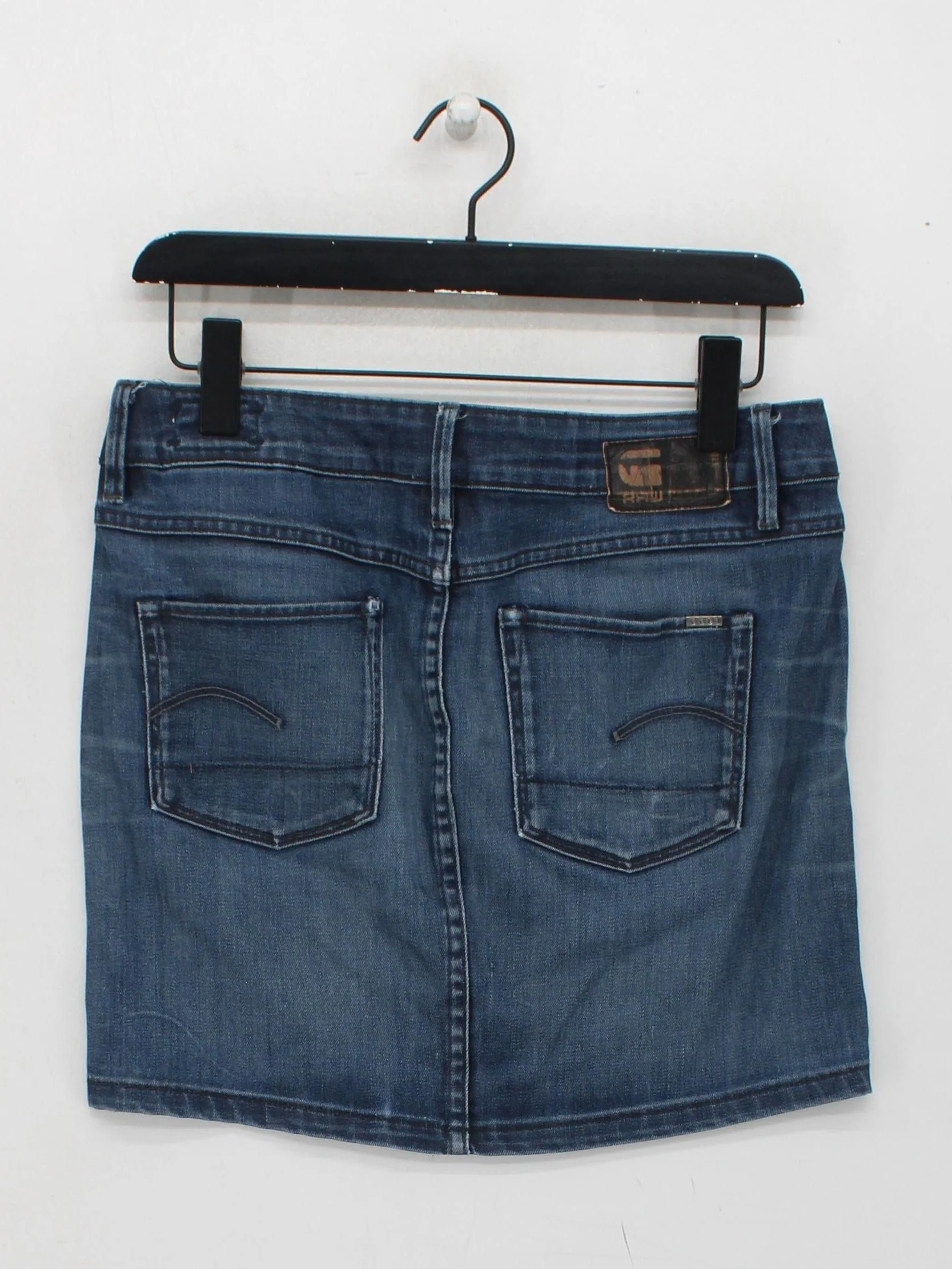 G-Star Raw Women's Mini Skirt W 30 in Blue Polyester with Elastane, Cotton Mini - Image 2