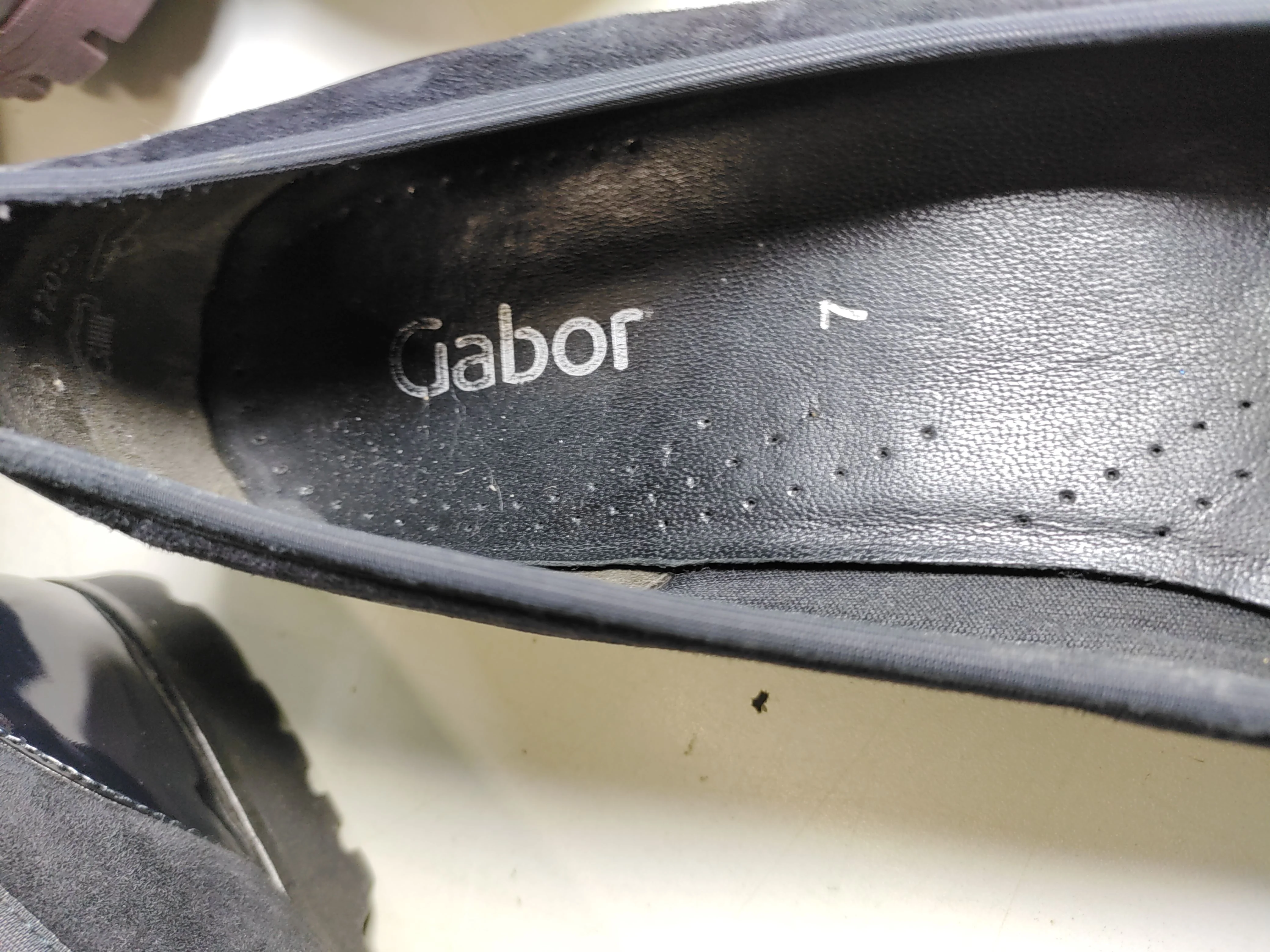 Gabor Women's Flat Shoes UK 7 Black Suede with Leather Ballet - Image 10
