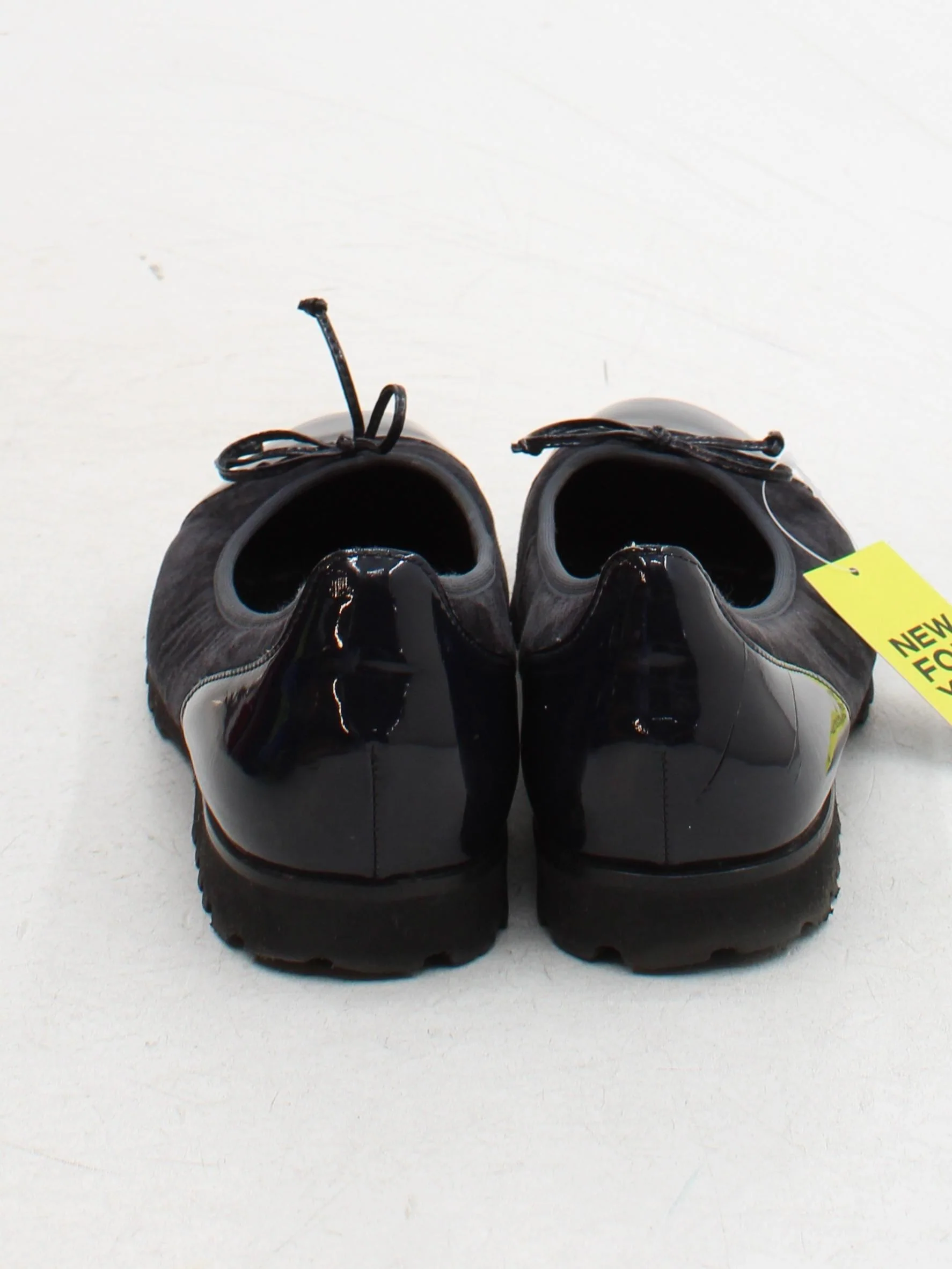 Gabor Women's Flat Shoes UK 7 Black Suede with Leather Ballet - Image 3