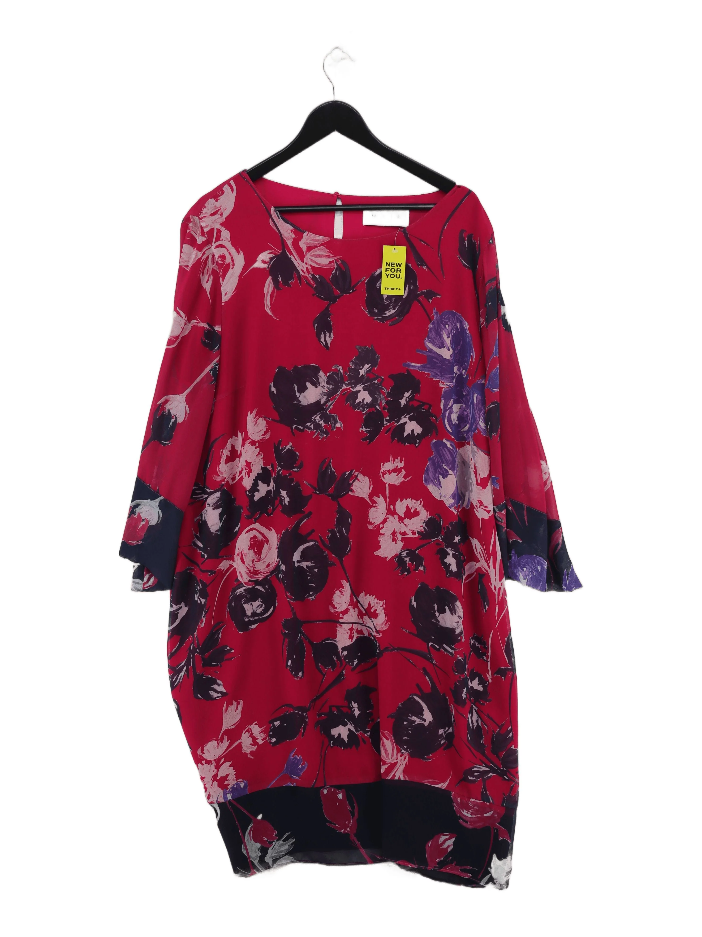 Gaia T-Shirt Midi Dress UK24 in Pink