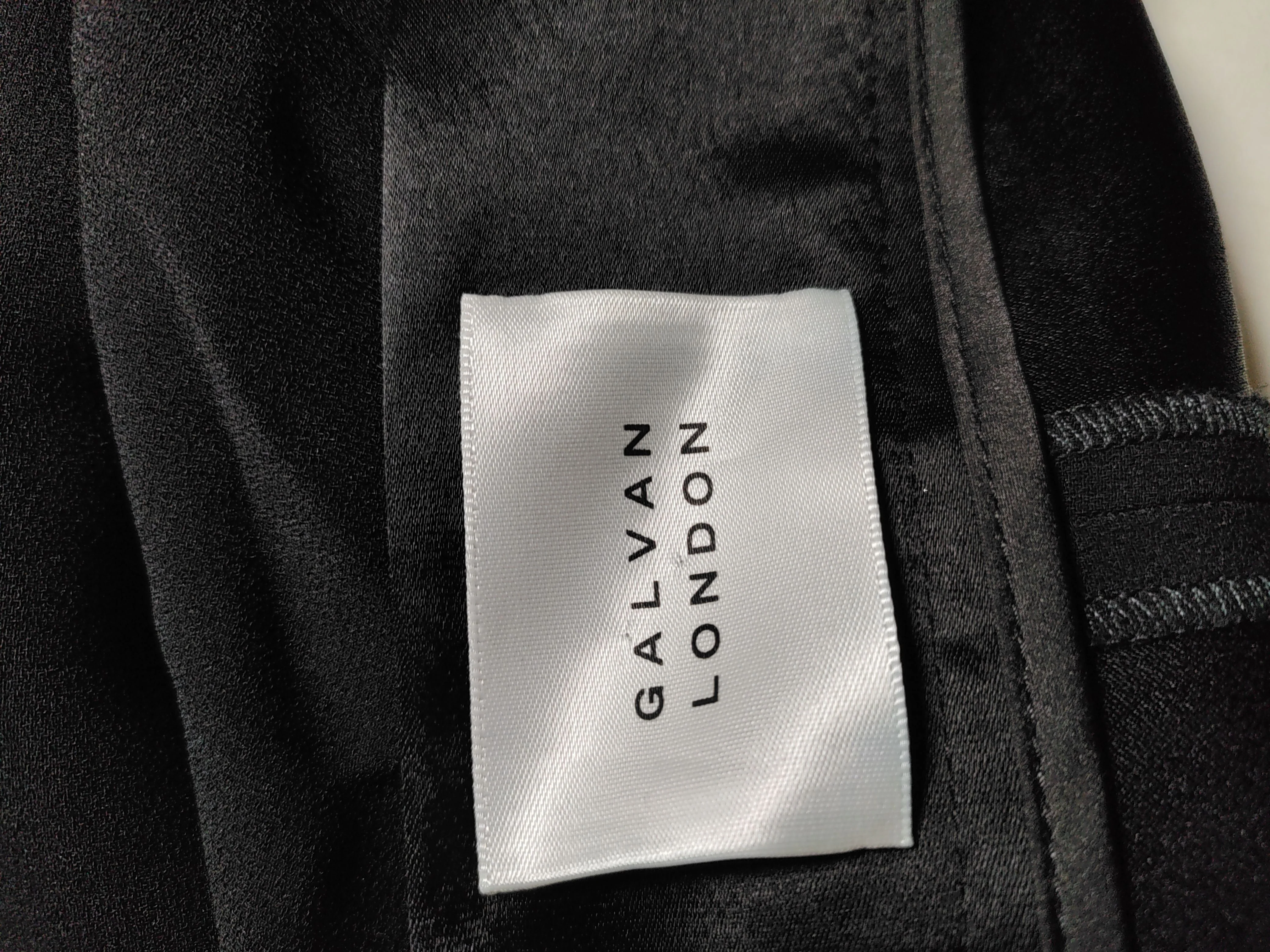 Galvan London Women's Trousers UK 12 Black Acetate with Polyester Straight Chino - Image 5