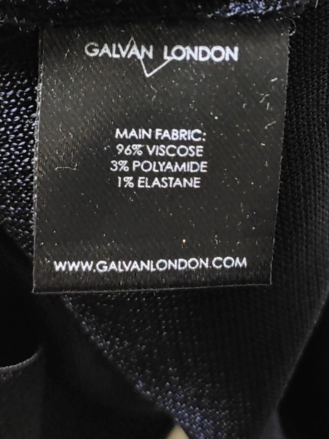 Galvan London Women's Trousers UK 14 Blue Viscose with Polyamide, Elastane Chino - Image 8