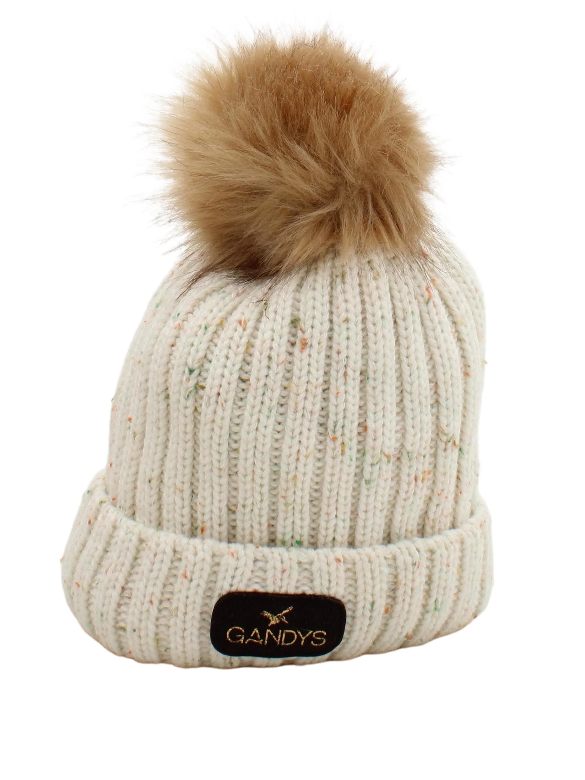Gandys Men's Hat M Cream 100% Acrylic Beanie
