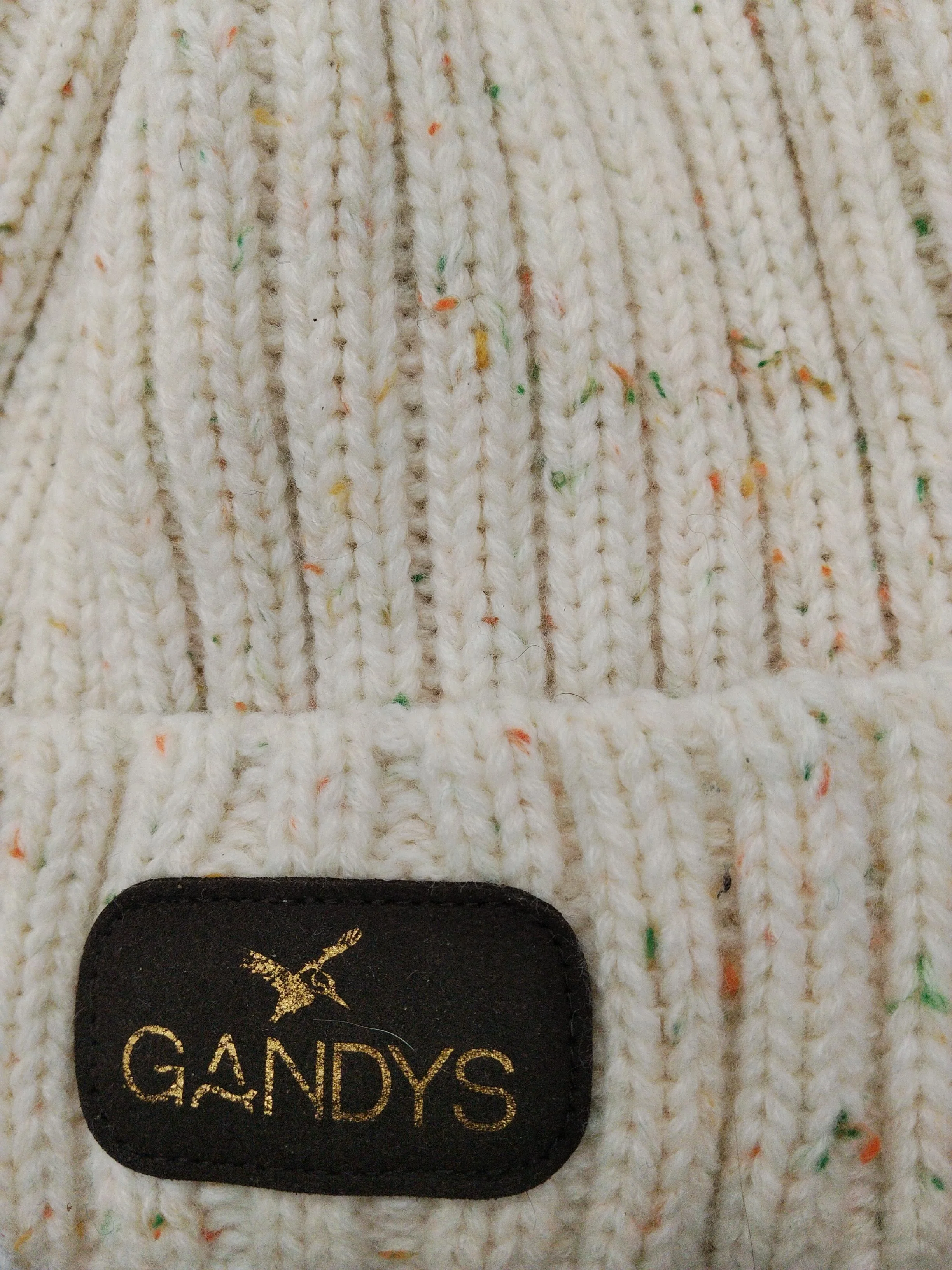 Gandys Men's Hat M Cream 100% Acrylic Beanie - Image 3