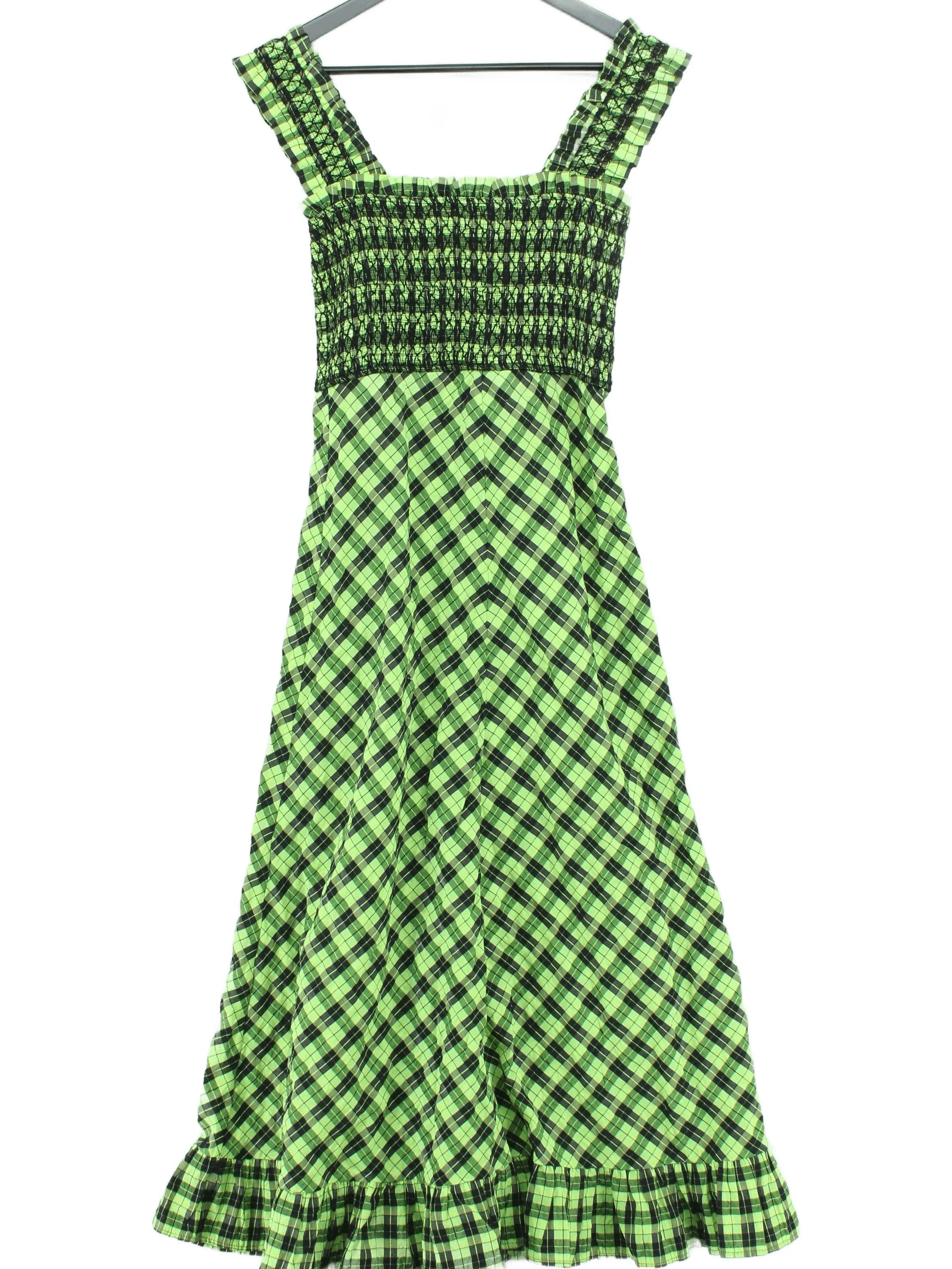 Ganni Maxi Dress UK8 in Green