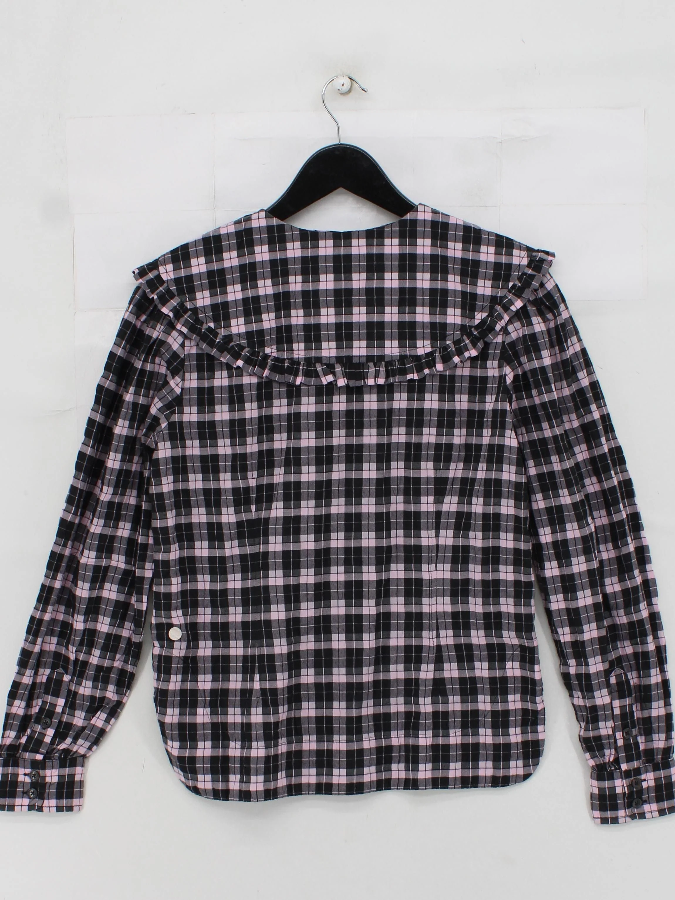 Ganni Women's Blouse UK 8 Multi Cotton with Polyester, Polyamide Basic - Image 2