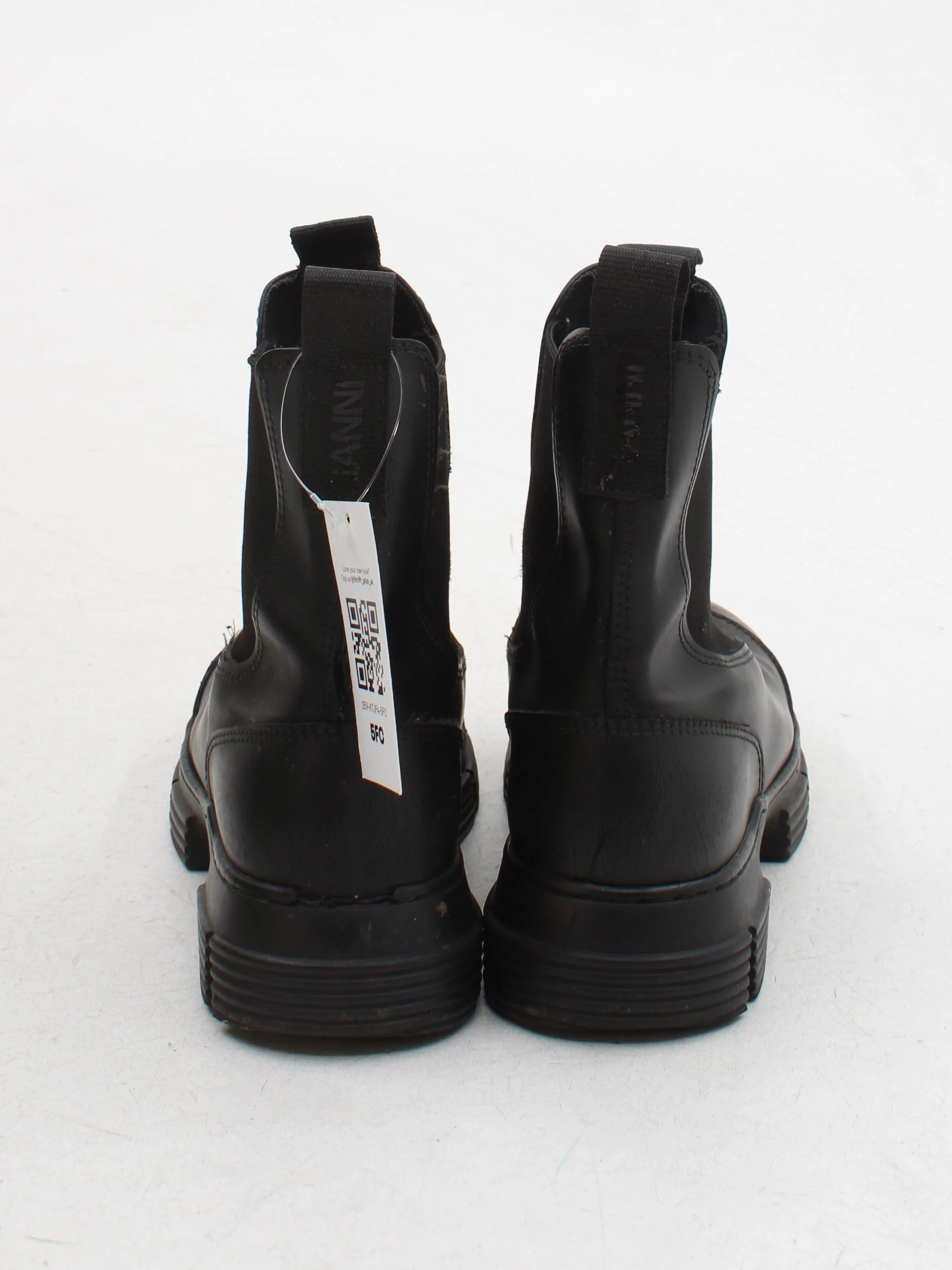 Ganni Women's Boots UK 5 Black 100% Leather Chelsea - Image 3