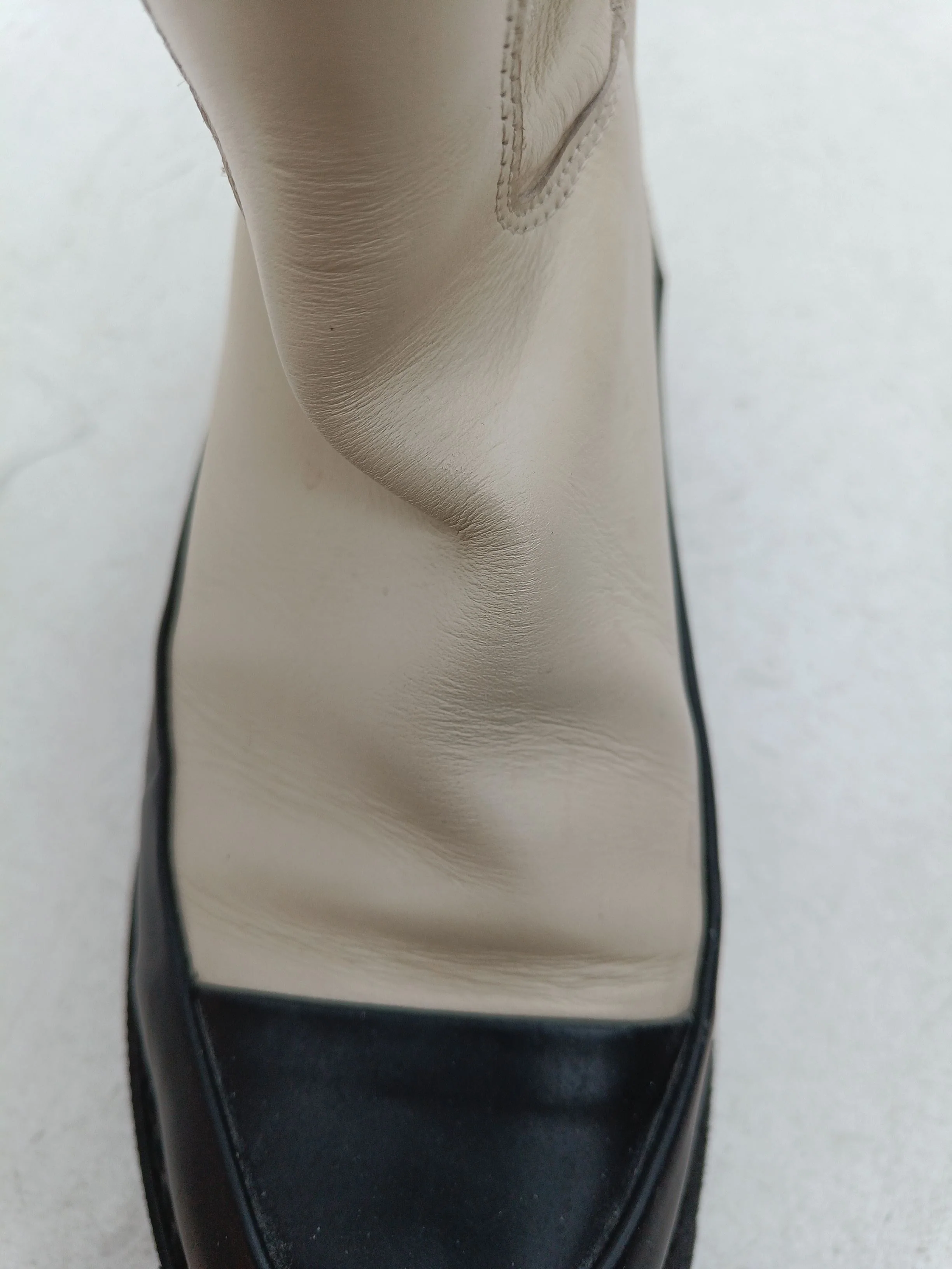 Ganni Women's Boots UK 5 Cream 100% Leather Platform - Image 9