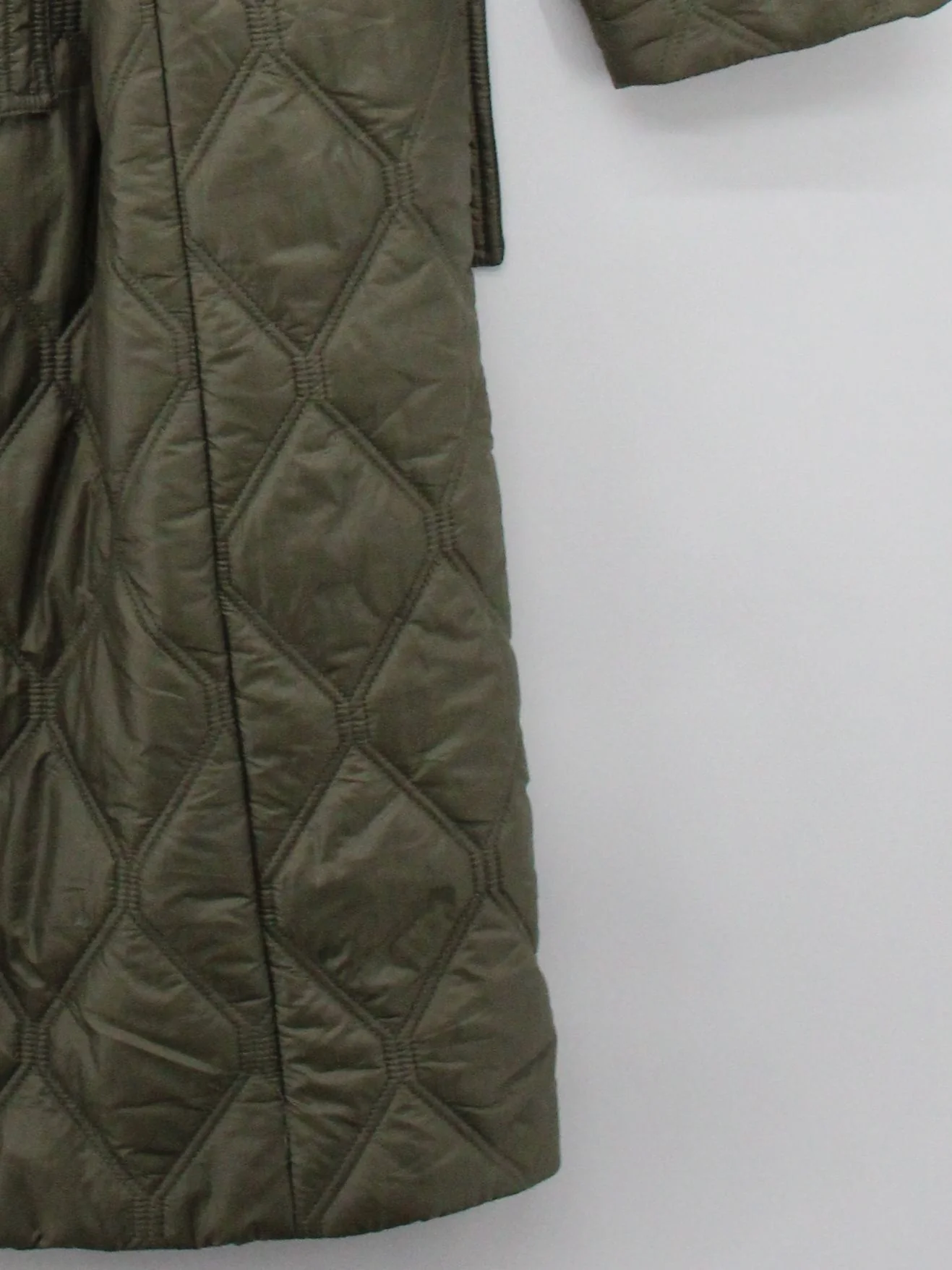 Ganni Women's Coat XL Green 100% Nylon Quilted - Image 4