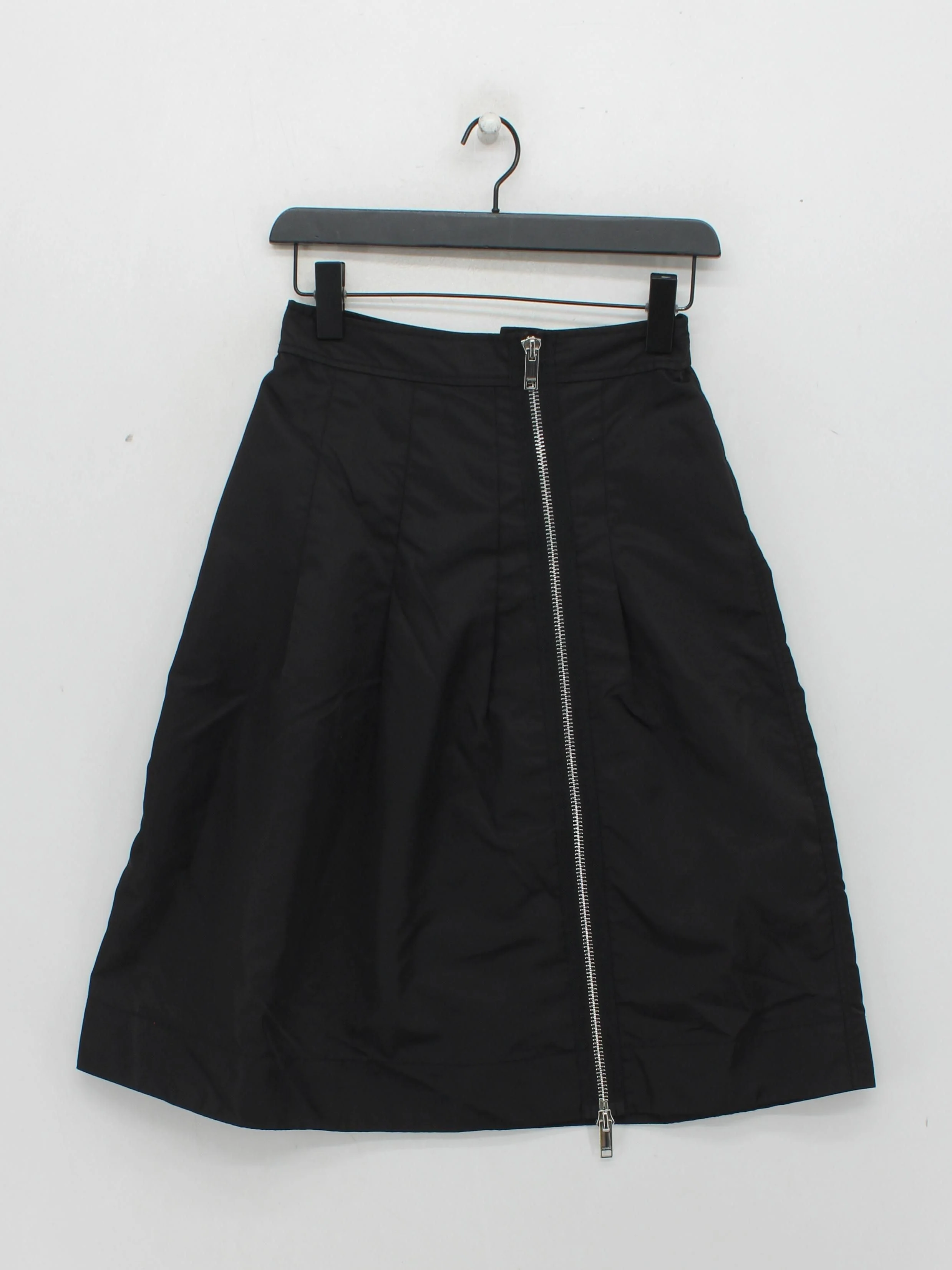 Ganni Women's Midi Skirt UK 6 Black 100% Polyamide Midi A-Line - Image 2