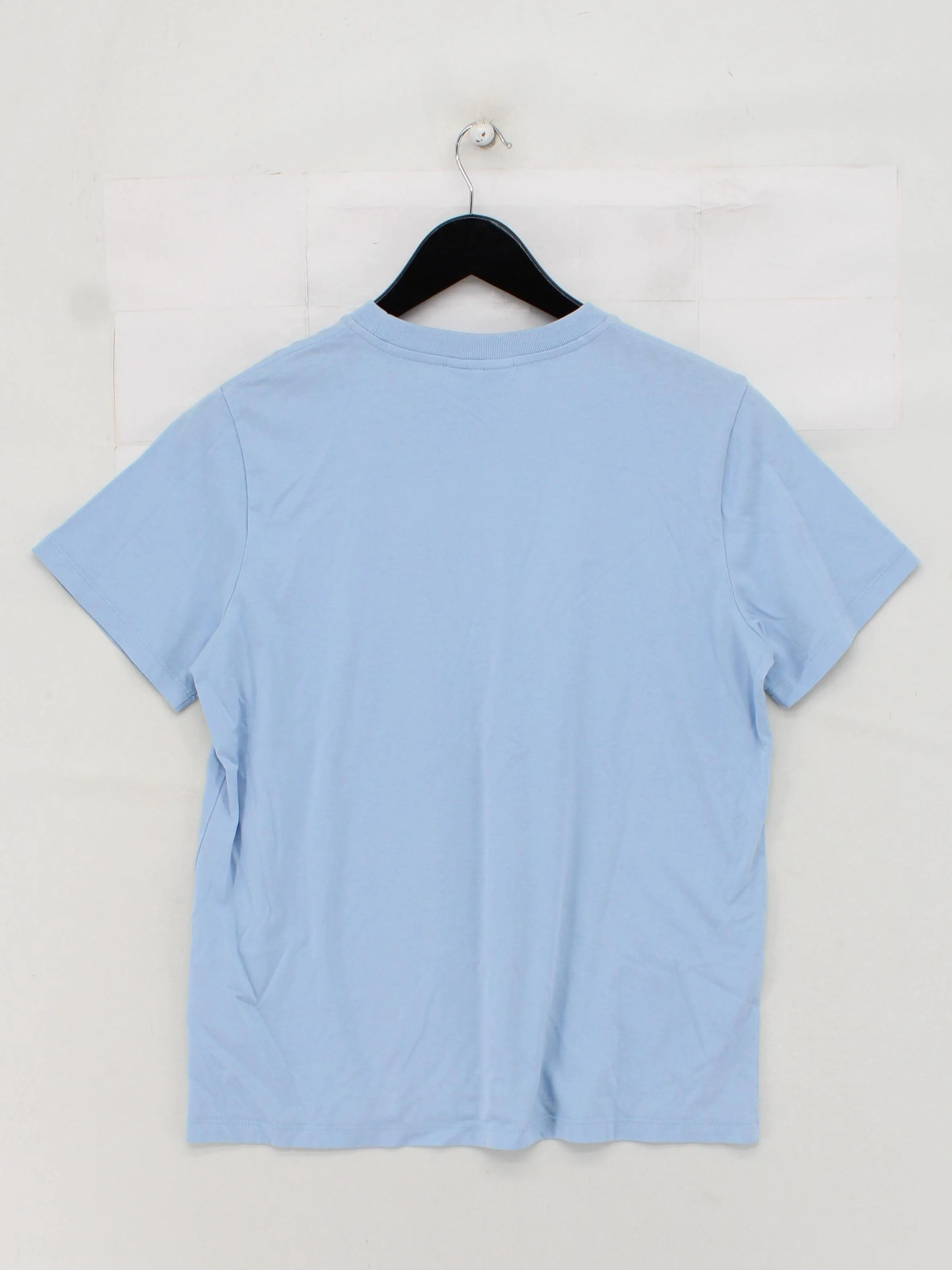 Ganni Women's T-Shirt XS Blue Graphic 100% Cotton Short Sleeve Round Neck Basic - Image 2