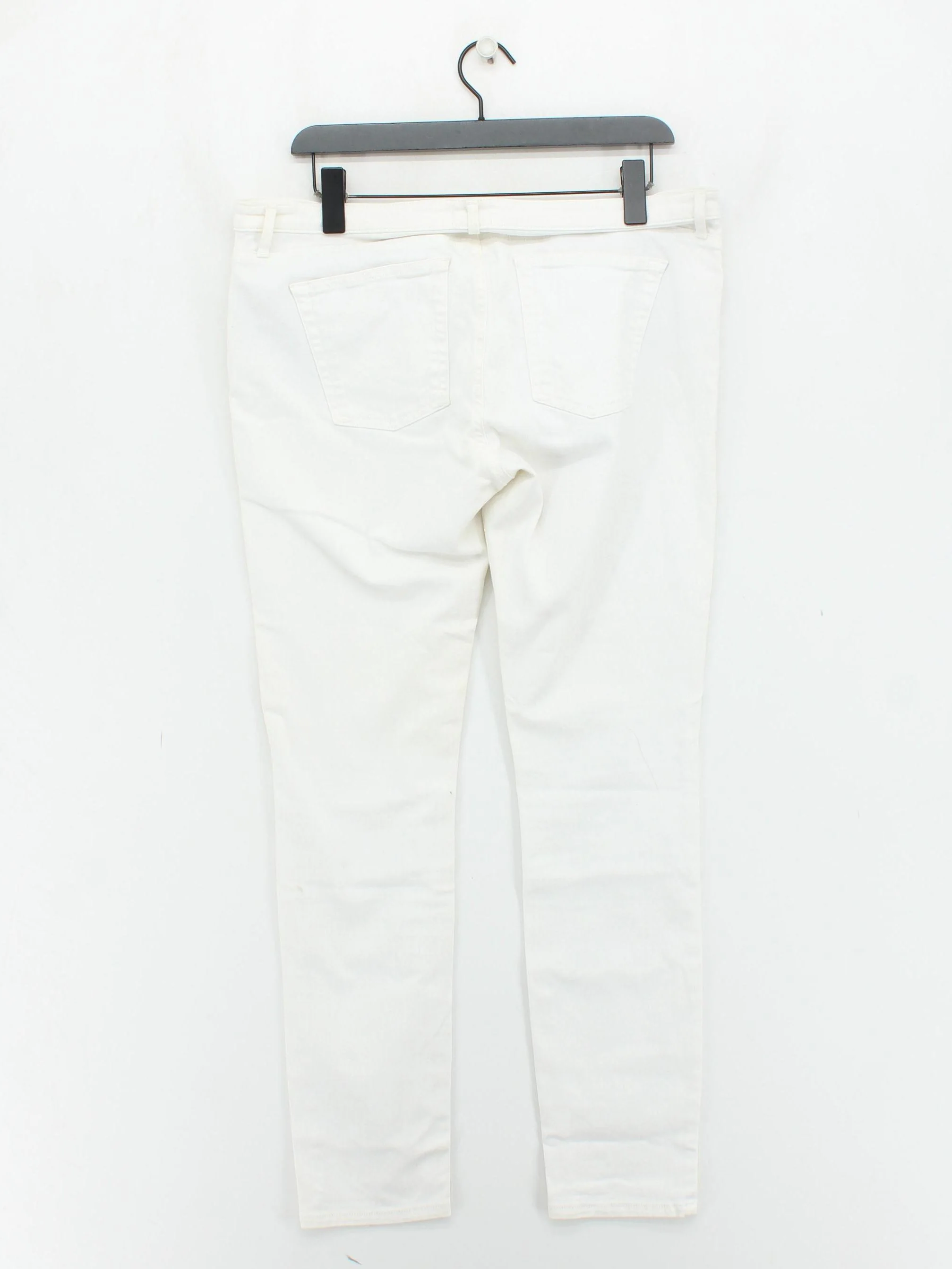 Gant Men's Jeans W 34 in; L 32 in White Cotton with Elastane Straight - Image 2