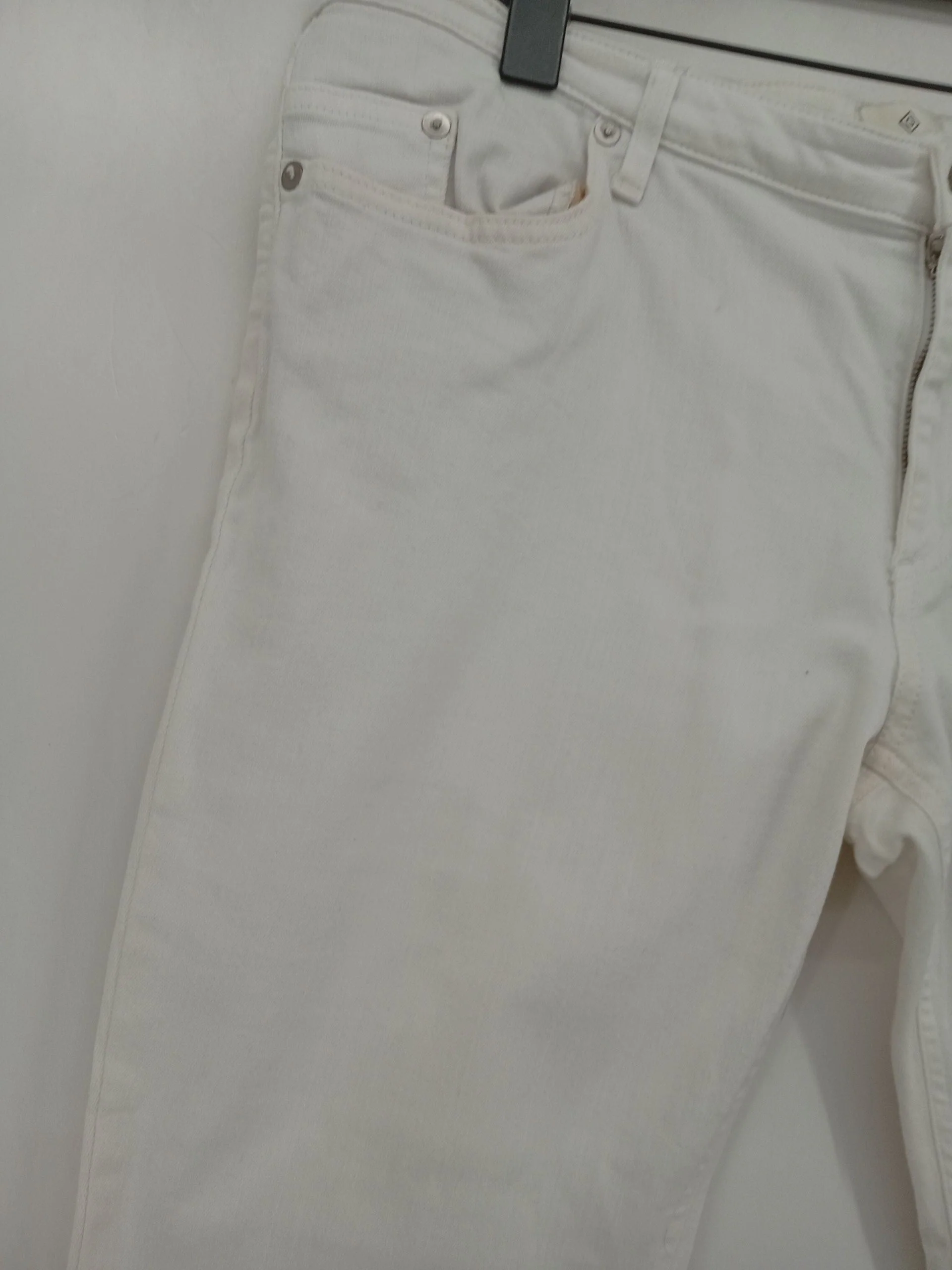 Gant Men's Jeans W 34 in; L 32 in White Cotton with Elastane Straight - Image 5