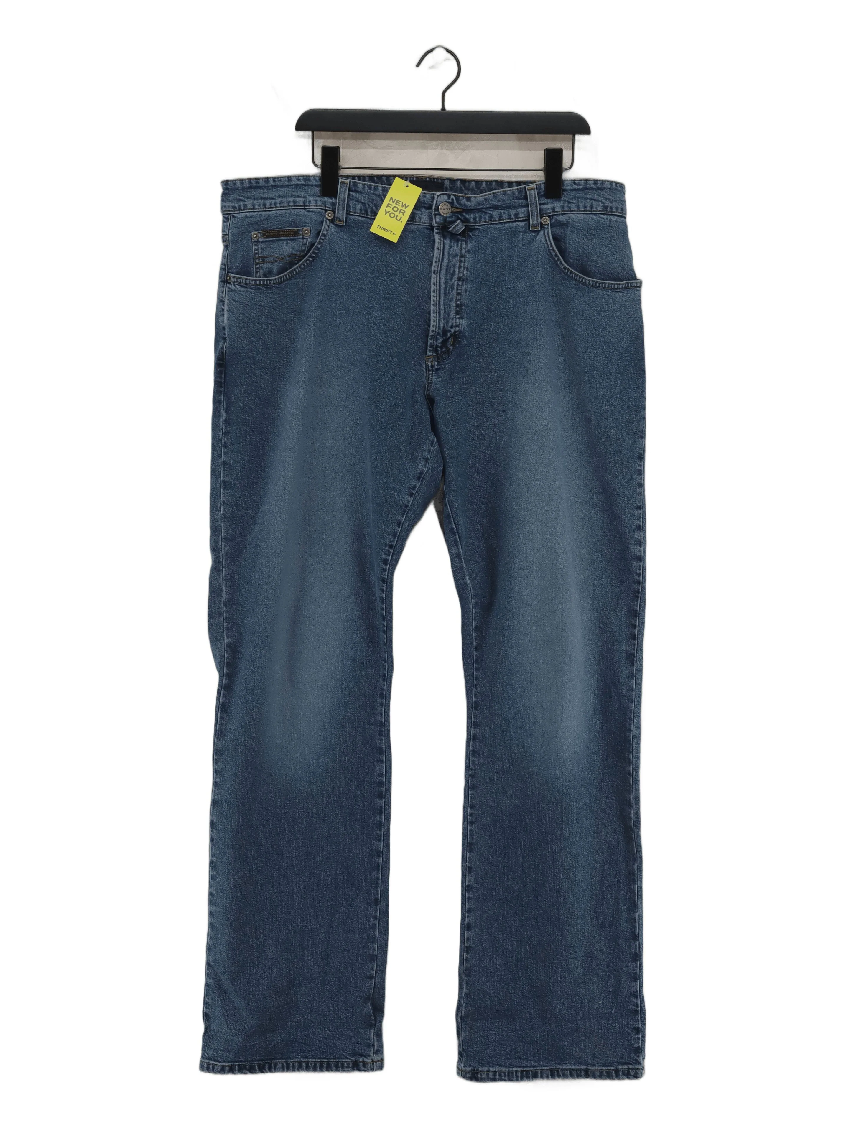 Gant Men's Jeans W 40 in; L 34 in Blue Cotton with Elastane Straight