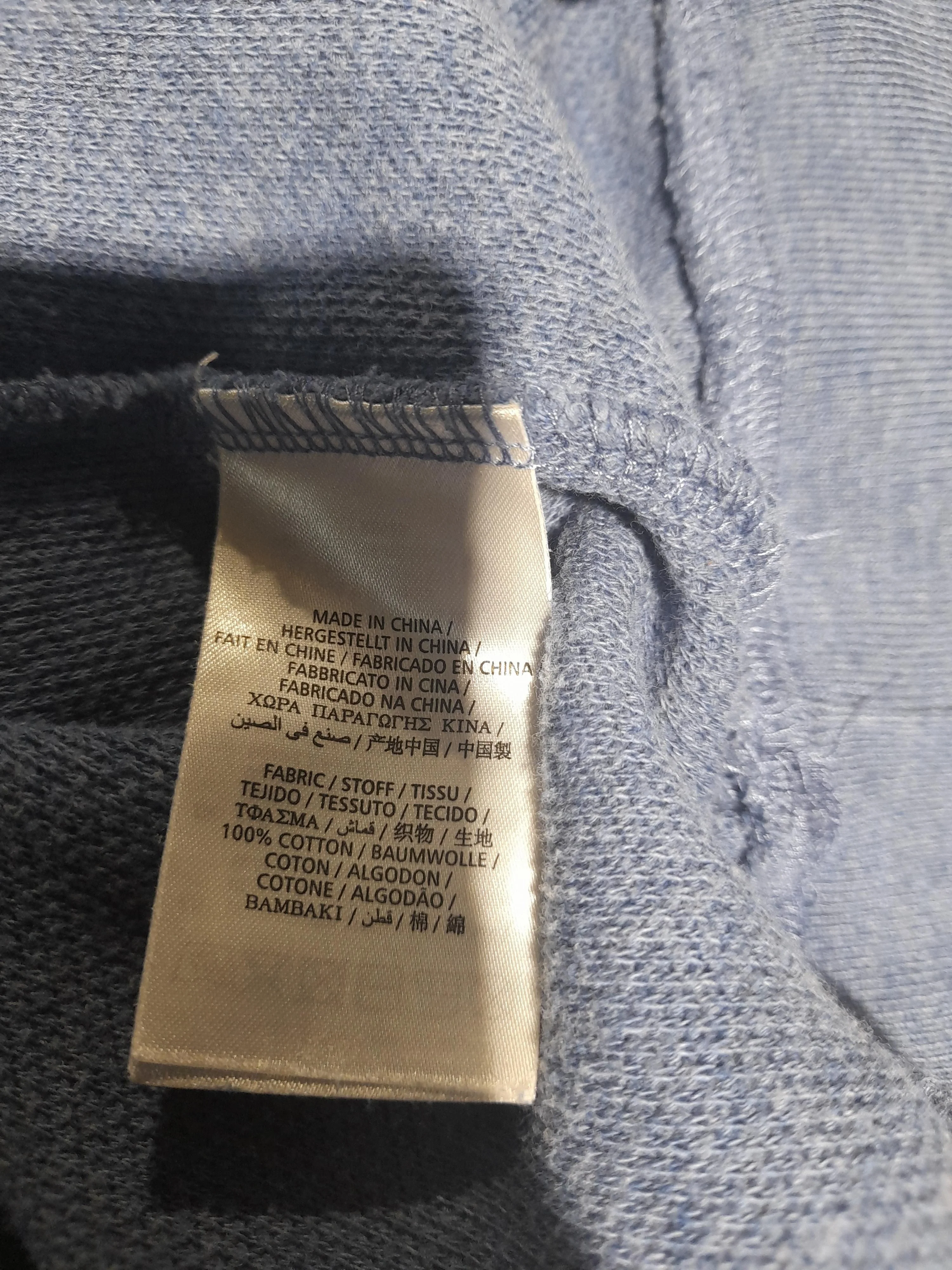 Gant Men's Jumper L Blue 100% Cotton Mock Neck Pullover - Image 6