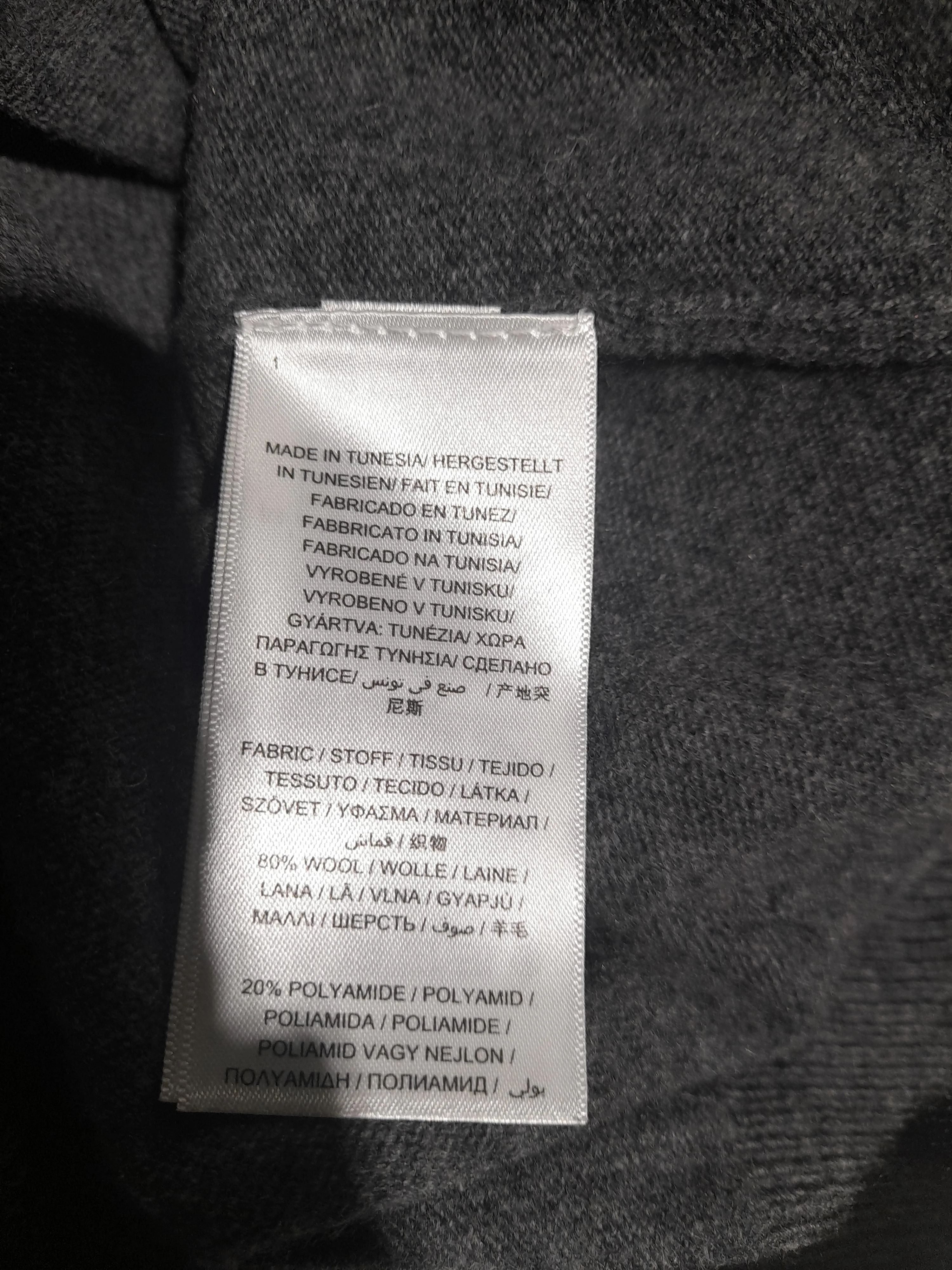 Gant Men's Jumper L Grey Wool with Polyamide Mock Neck Pullover - Image 6