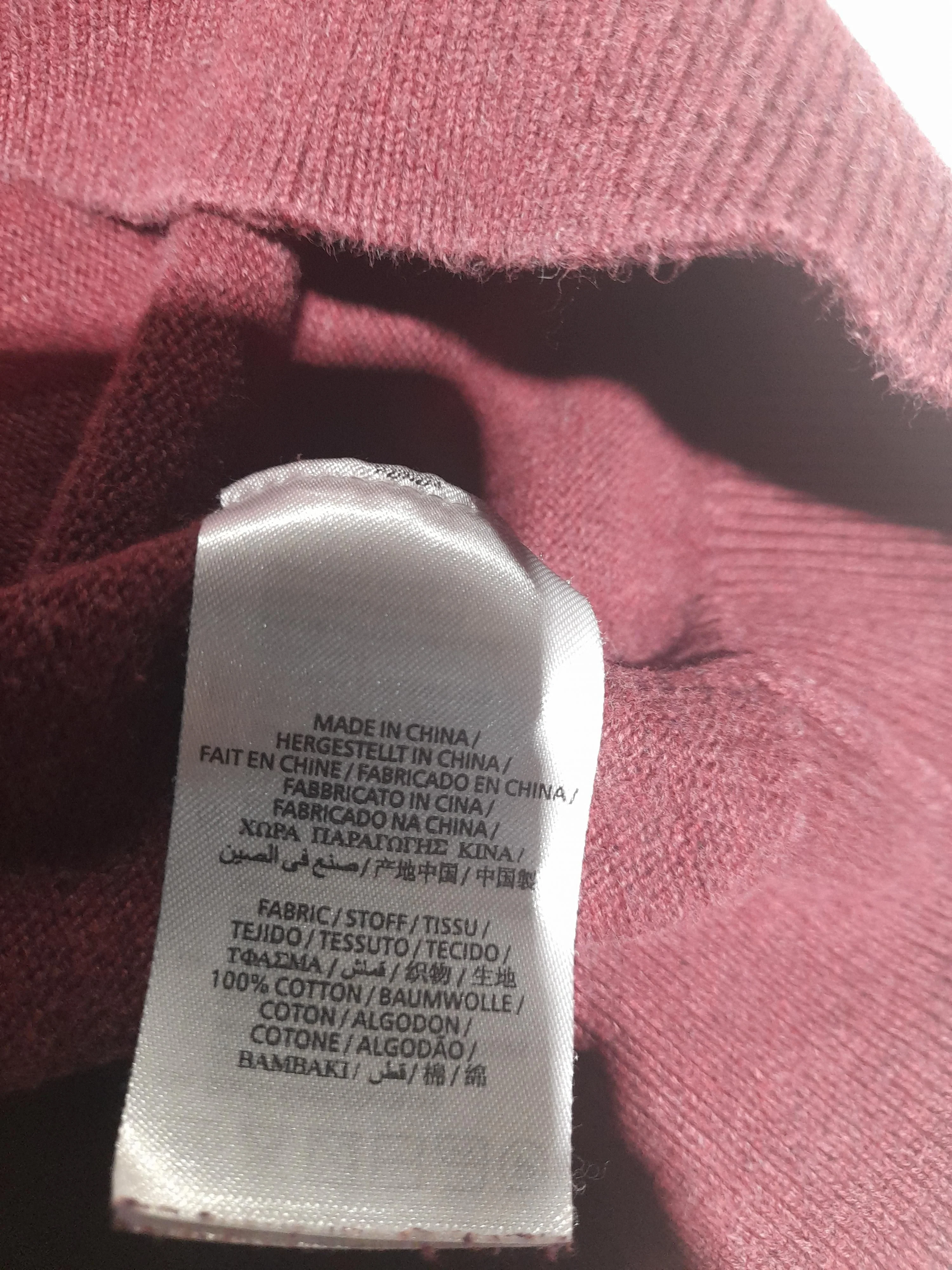 Gant Men's Jumper L Red 100% Cotton High Neck Pullover - Image 7