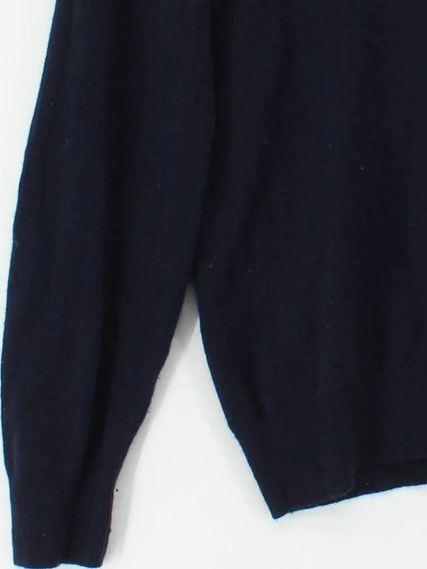 Gant Men's Jumper M Blue 100% Wool Crew Neck Pullover - Image 4