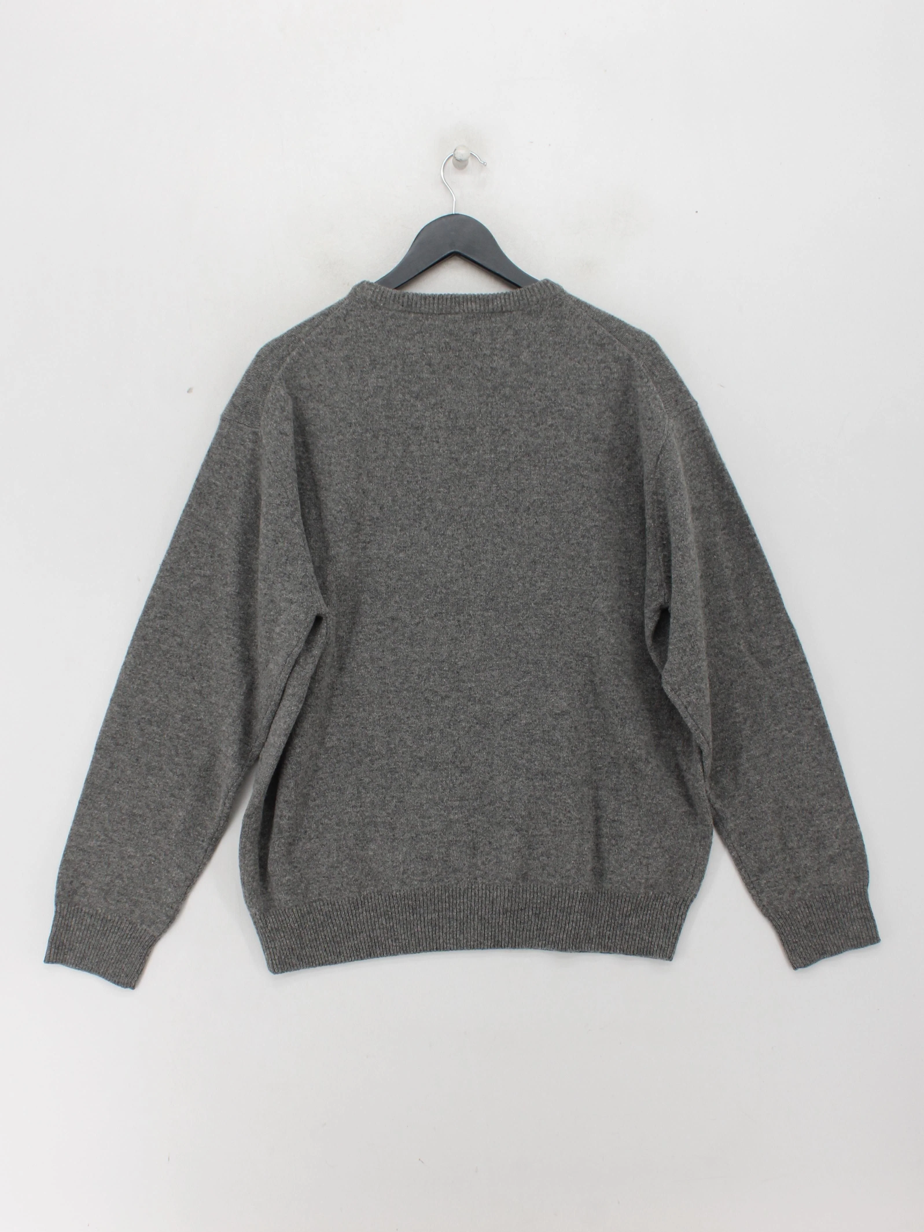 Gant Men's Jumper XL Grey 100% Wool Round Neck Pullover - Image 2