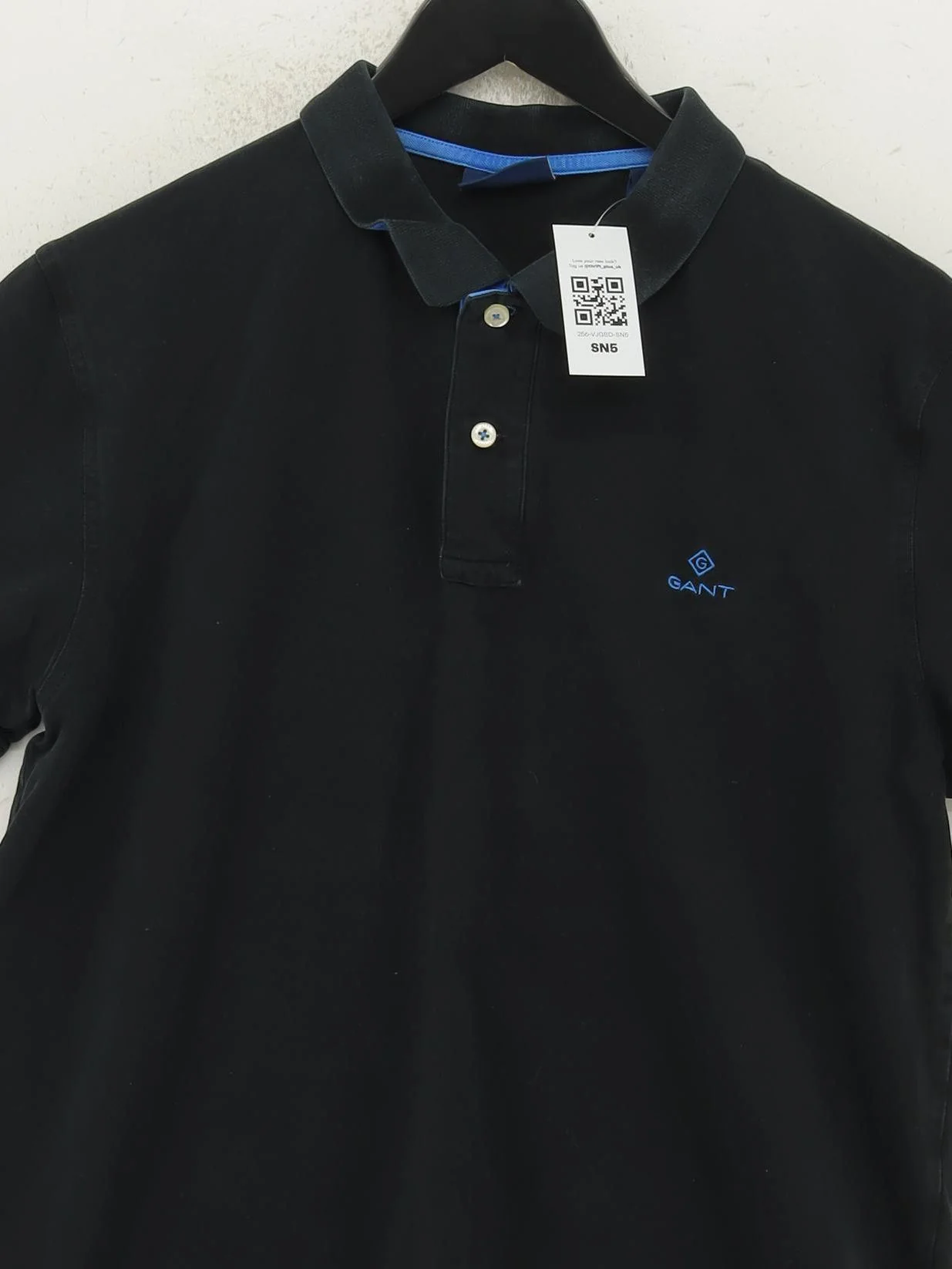 Gant Men's Polo XL Black 100% Cotton Basic - Image 3