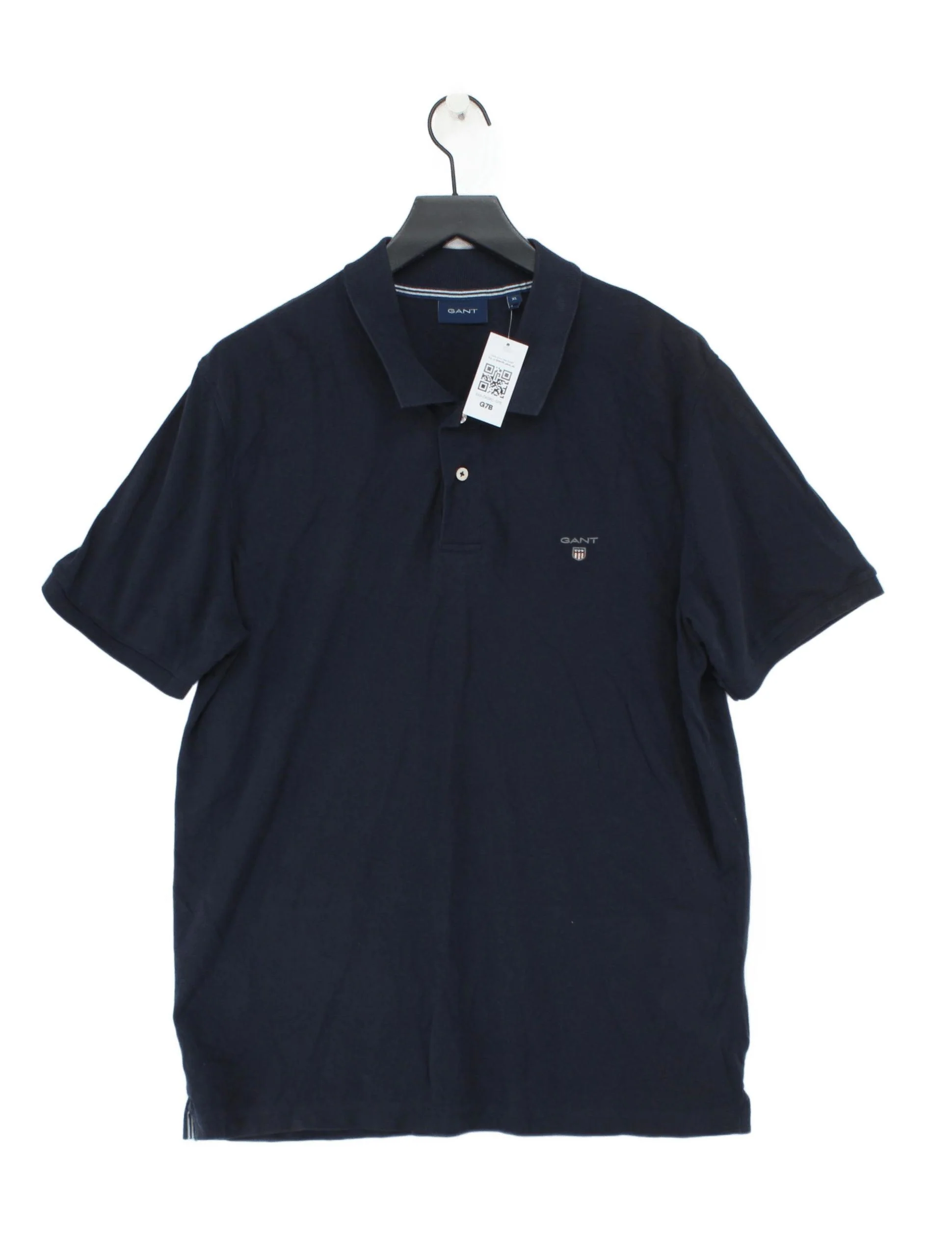 Gant Men's Polo XL Blue 100% Cotton Basic