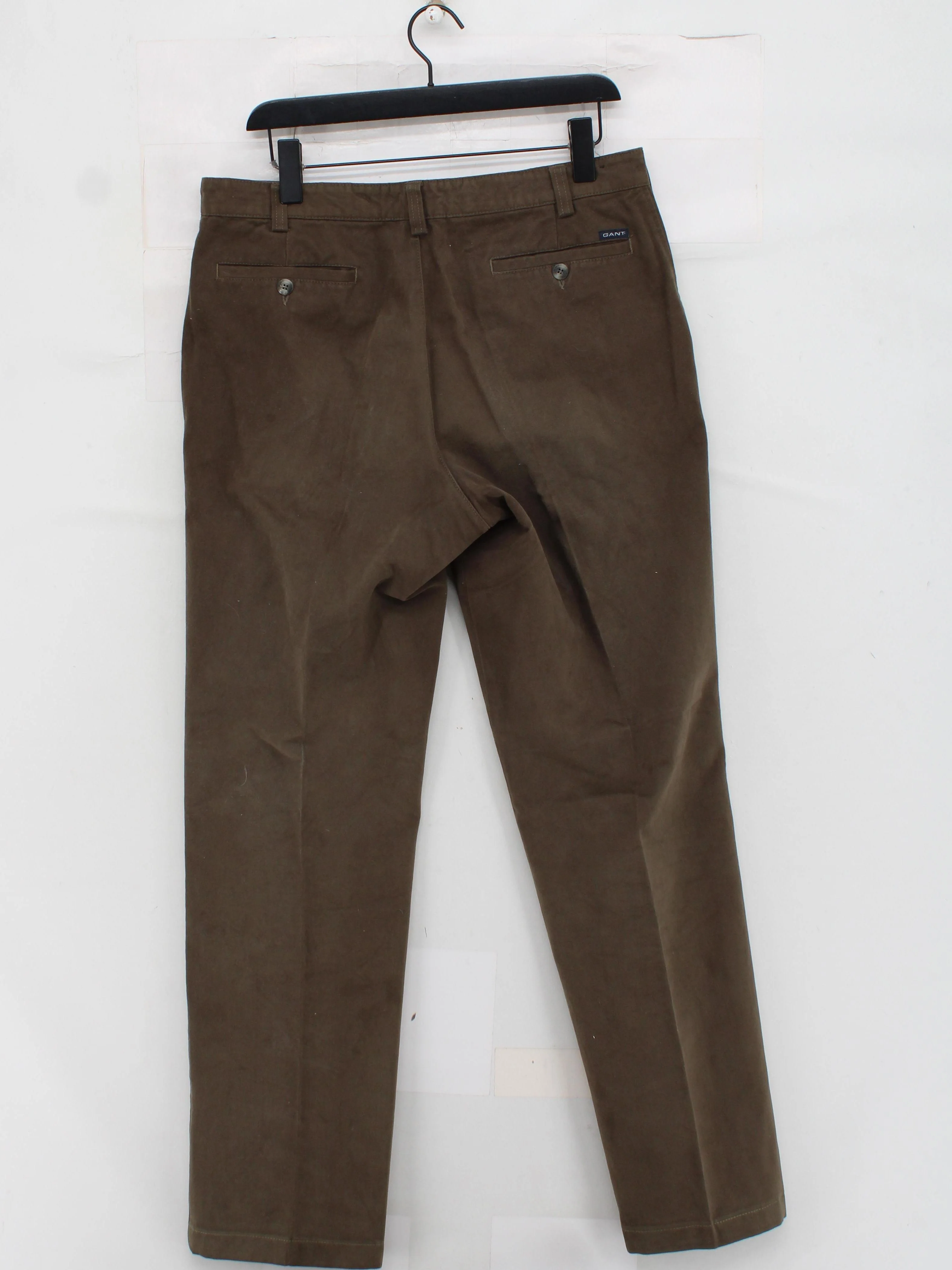 Gant Men's Trousers M Brown 100% Cotton Straight Chino - Image 2