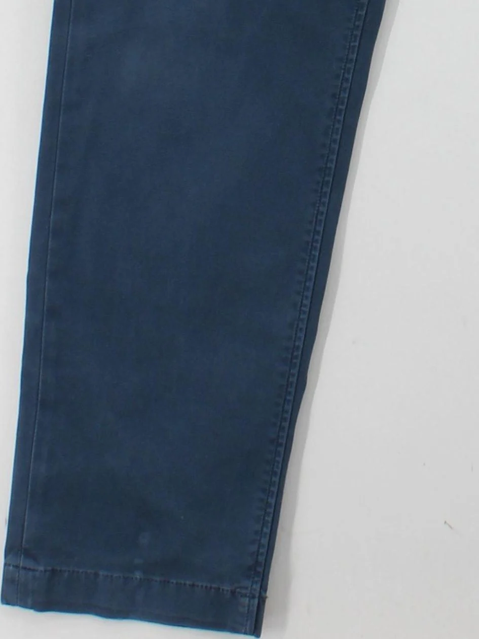 Gant Men's Trousers W 32 in Blue Cotton with Elastane Tapered Chino - Image 4