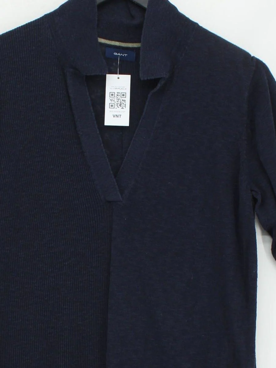 Gant T-Shirt Midi Dress M in Blue - Image 3